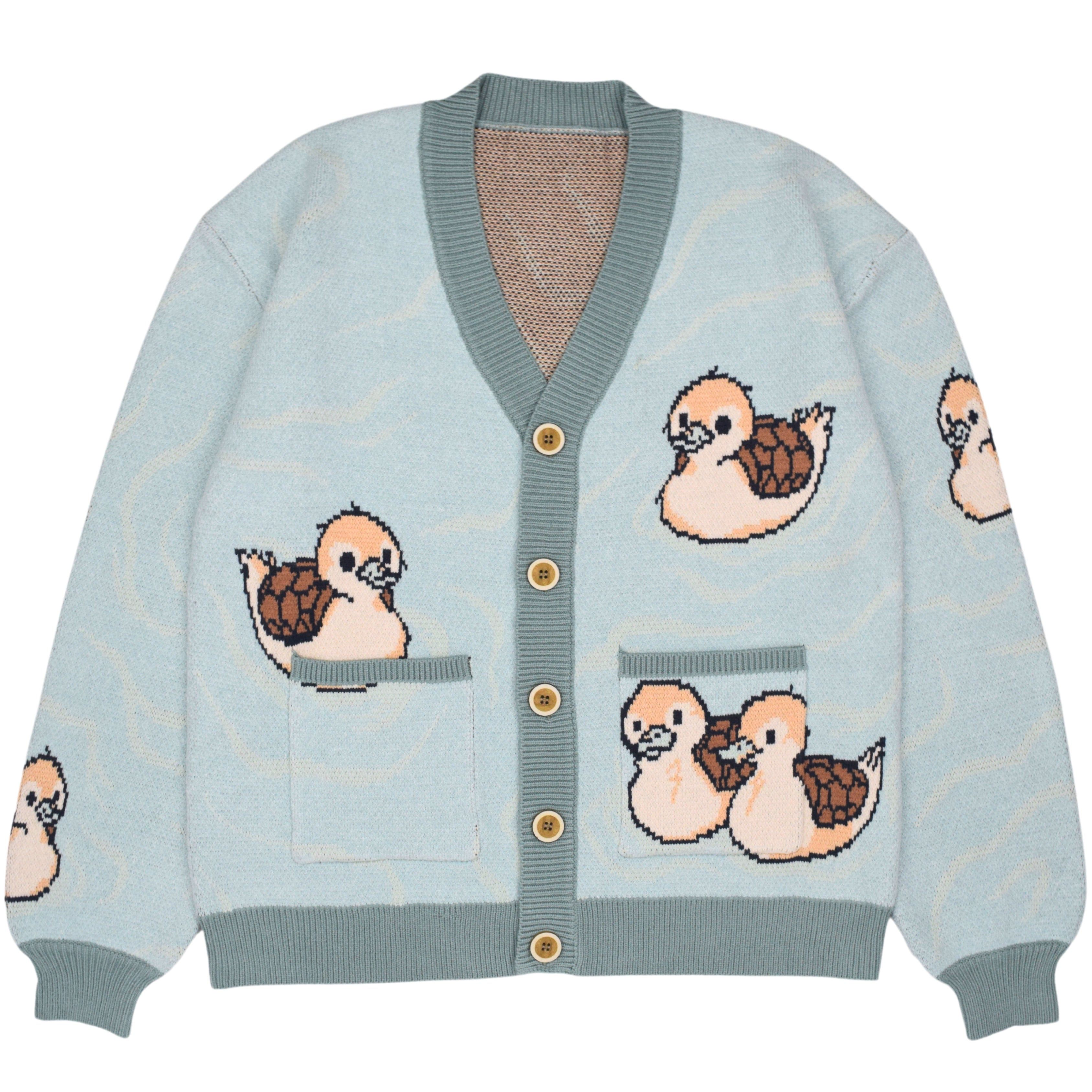 Turtle Quack Cardigan sold by Steady Hands