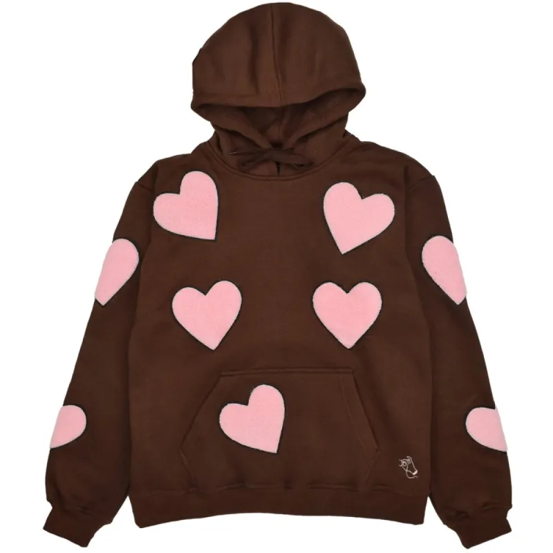 Brown Lovecore Hoodie sold by Steady Hands