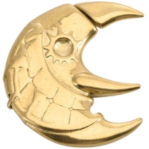 Gold Moon Earring sold by Steady Hands