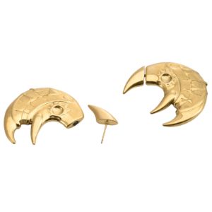 Gold Moon Earring sold by Steady Hands