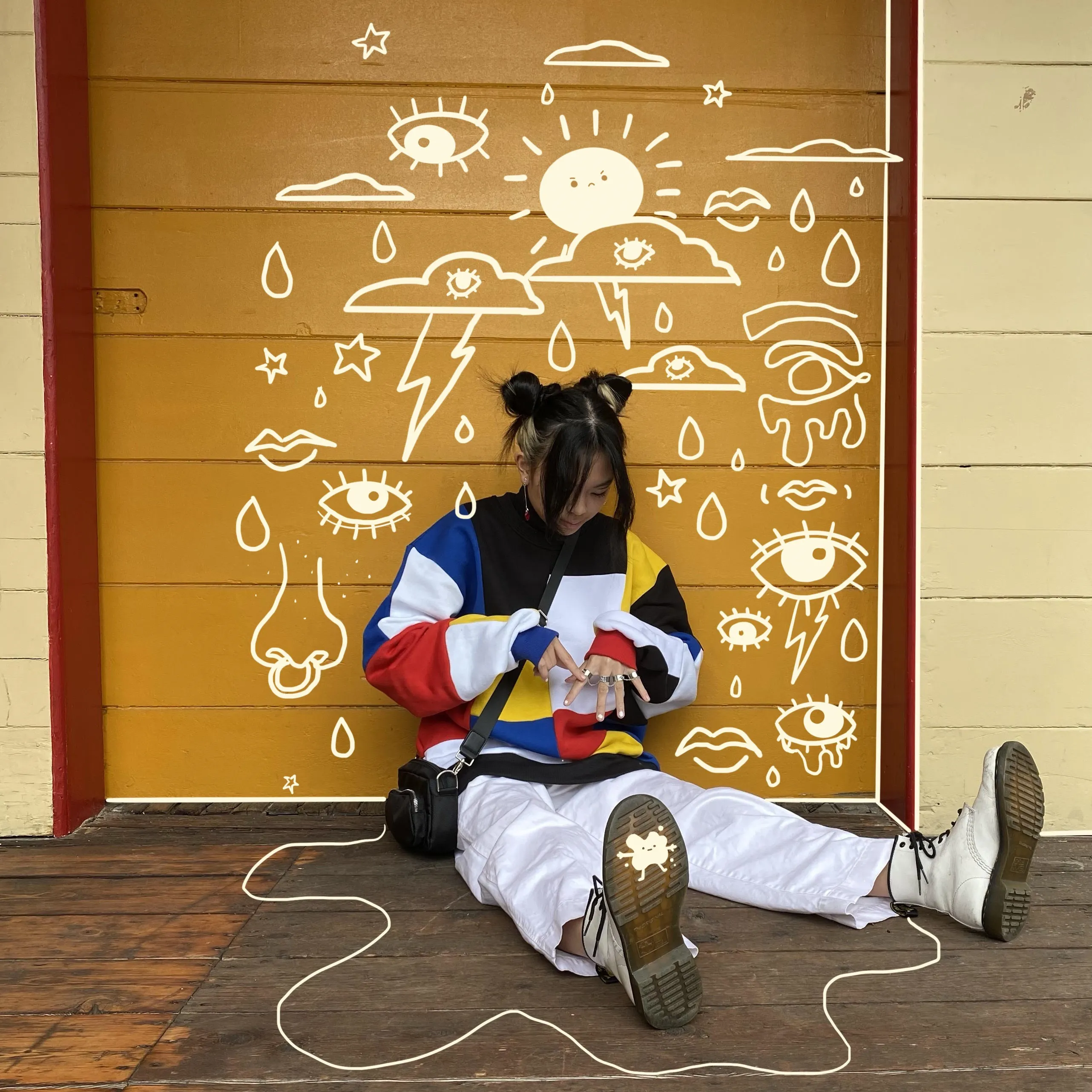 Patchwork Sweater sold by Steady Hands product image thumbnail 5