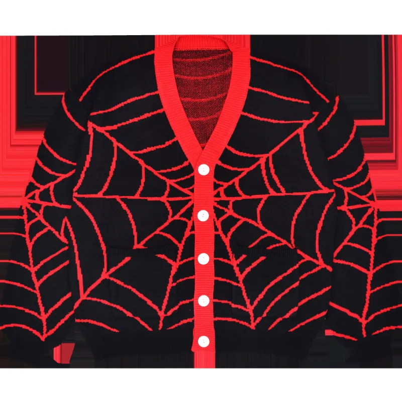 Crimson Web Cardigan sold by Steady Hands
