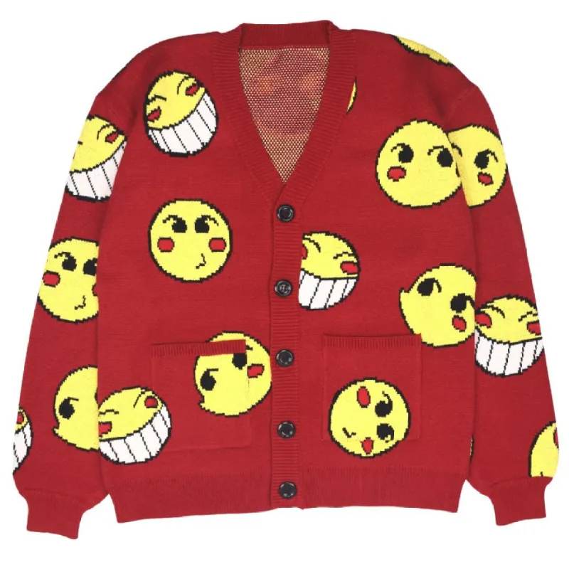 Red Radical Cardigan sold by Steady Hands