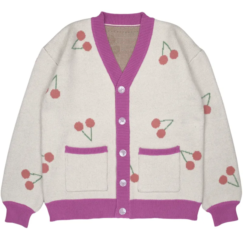Cherries Cardigan sold by Steady Hands