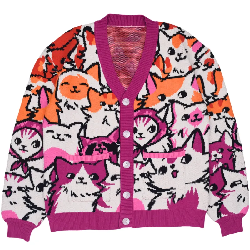 Lesbian Cat Cardigan sold by Steady Hands