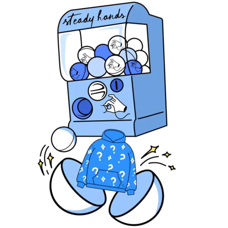 Non-Knitwear Gachapon sold by Steady Hands