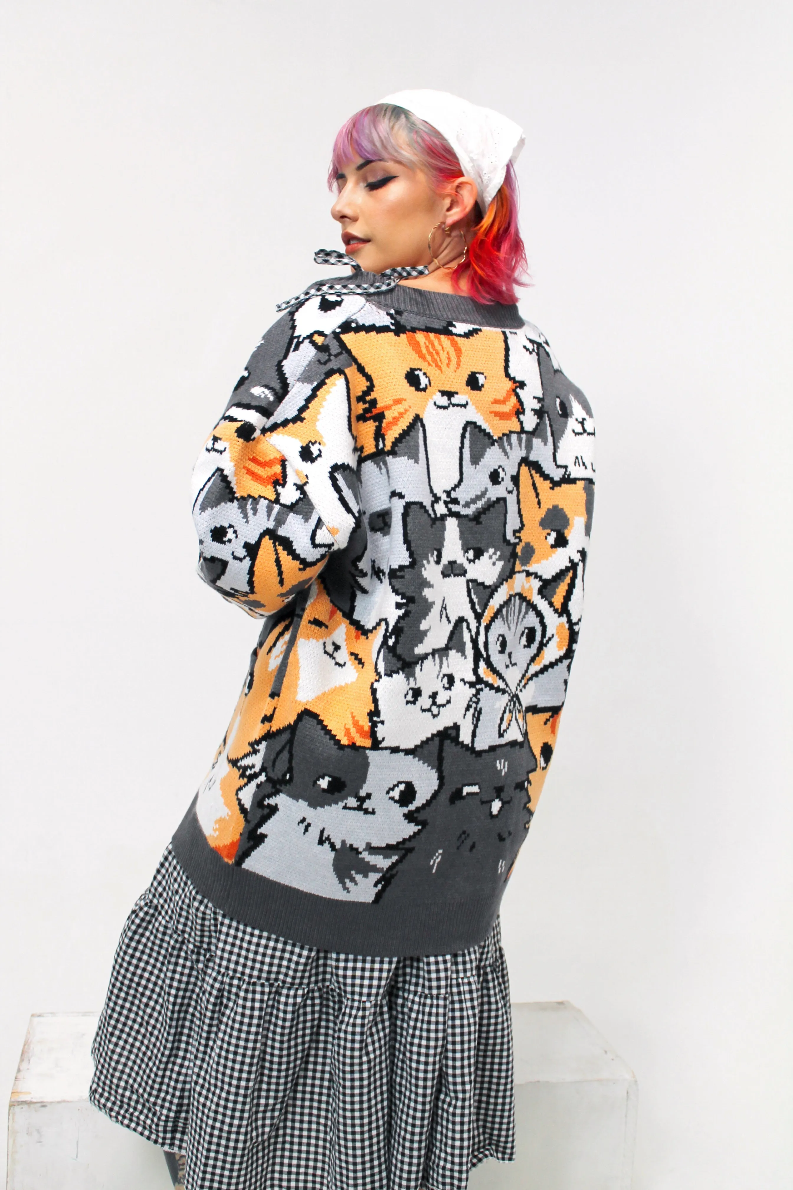 Are You Kitten Me Cardigan sold by Steady Hands product image thumbnail 4