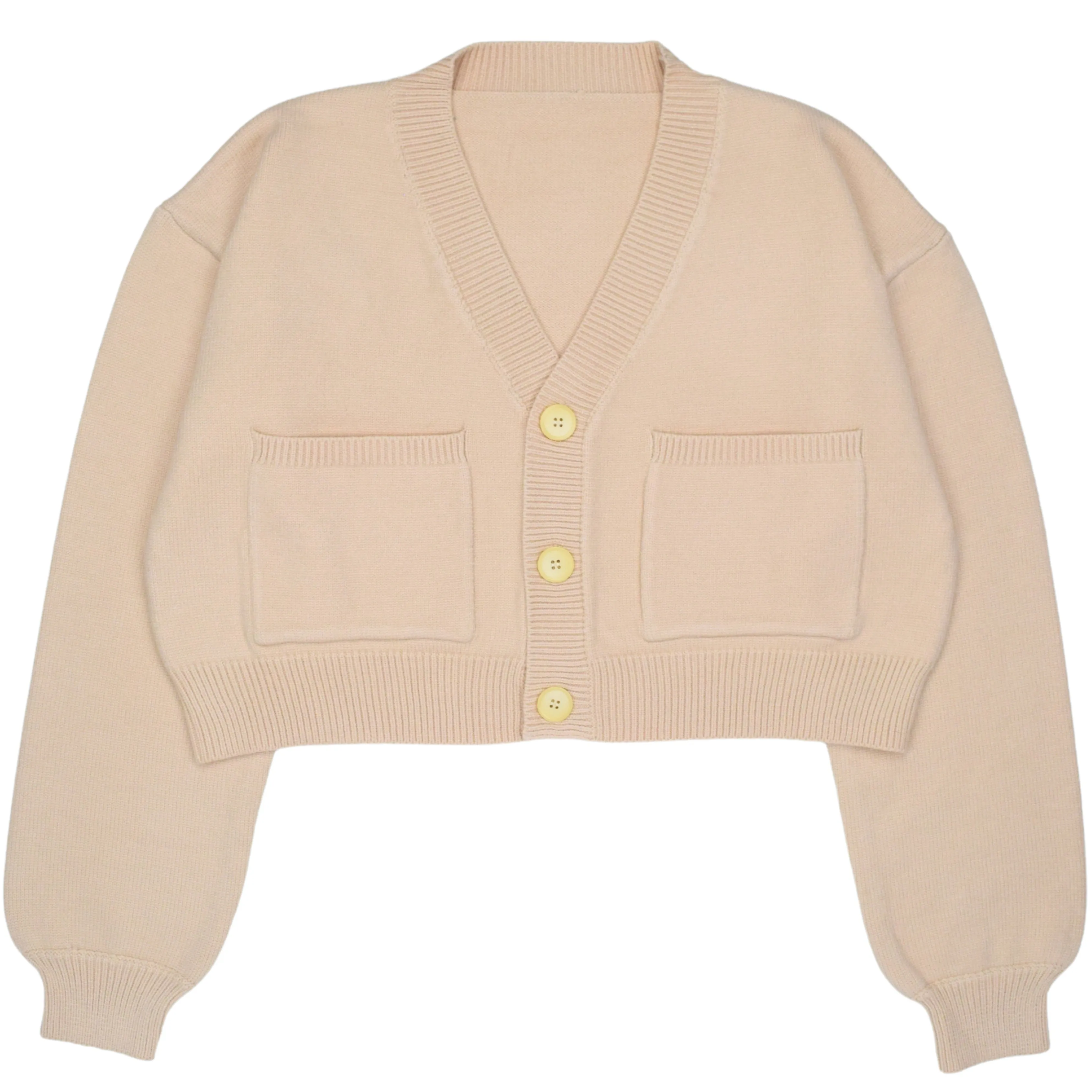 Cropped Beige/Cream/Nude Cardigan sold by Steady Hands