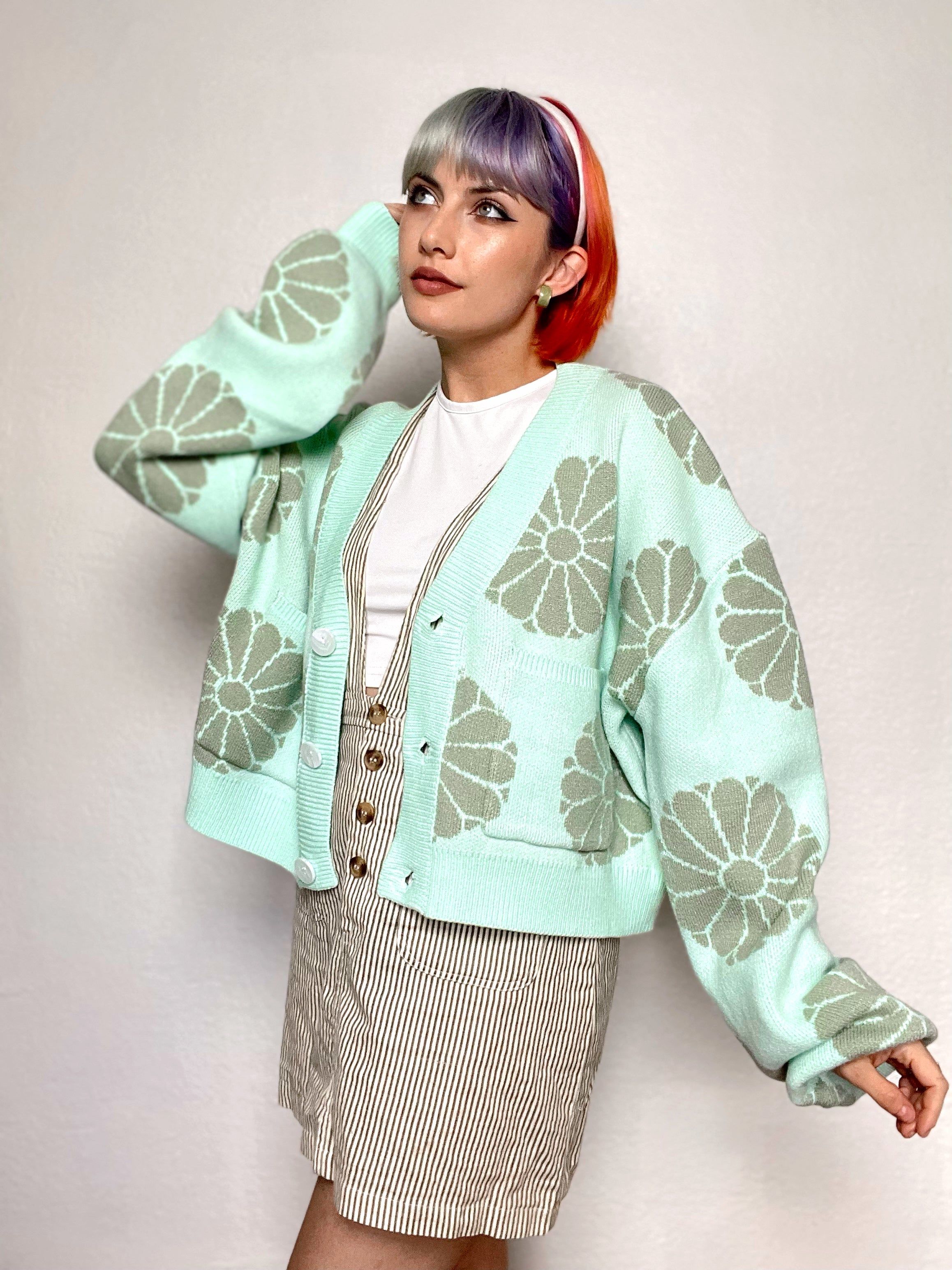 Cropped God Kiss Cardigan sold by Steady Hands product image thumbnail 3