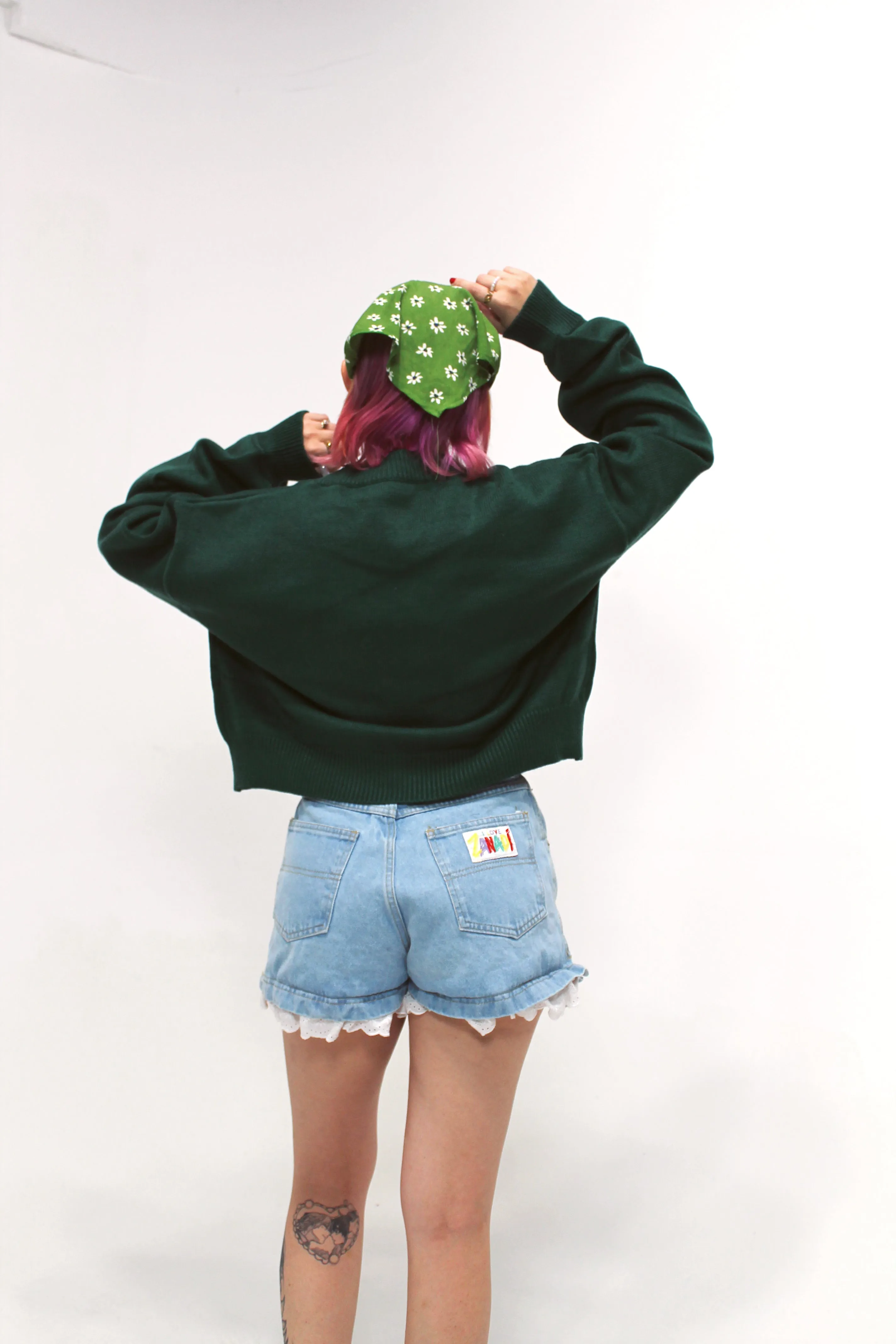 Cropped Touch Grass Cardigan sold by Steady Hands product image thumbnail 4