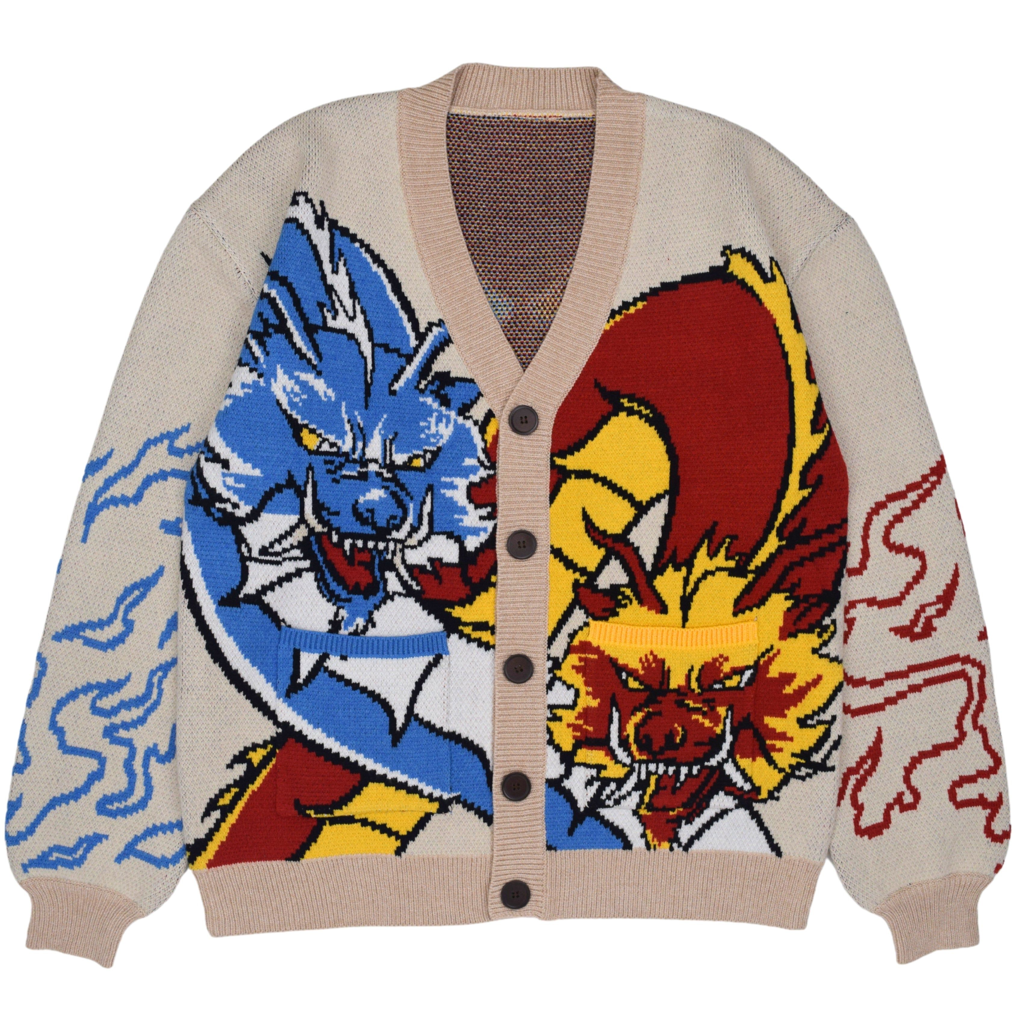 Dancing Dragons Cardigan sold by Steady Hands