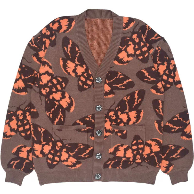 Death's-Head Hawkmoth Cardigan sold by Steady Hands