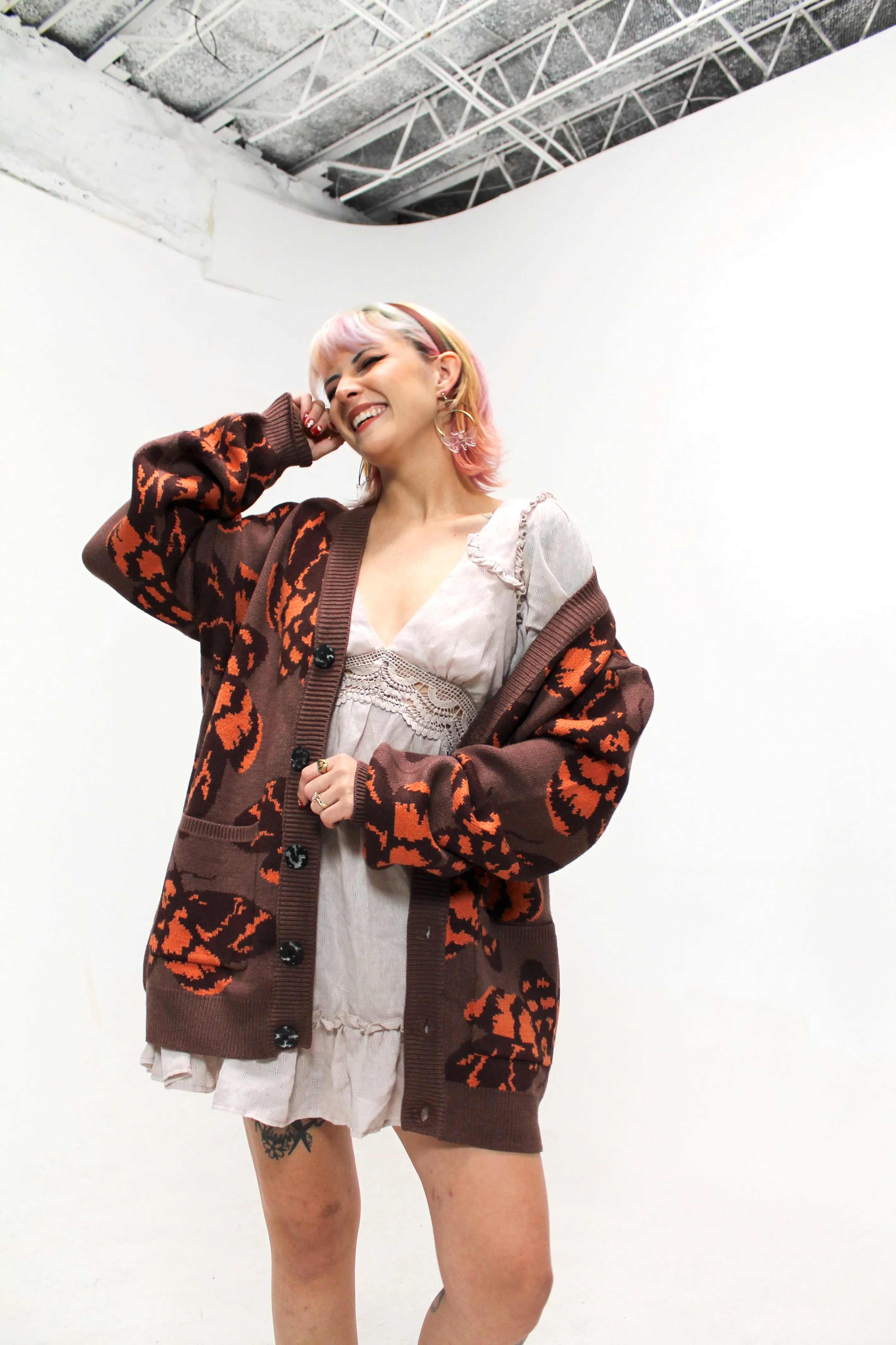 Death's-Head Hawkmoth Cardigan sold by Steady Hands product image thumbnail 3