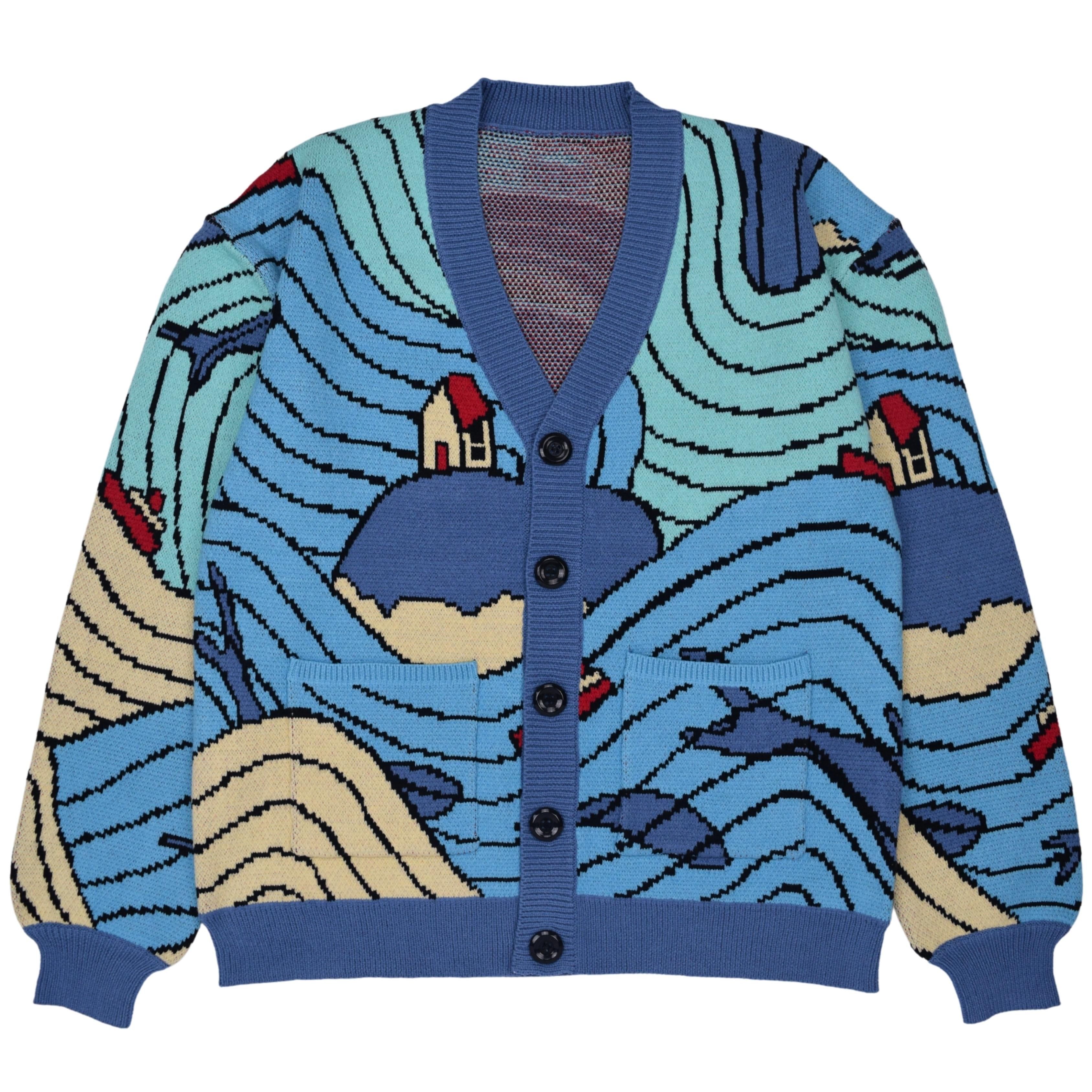 Fishy in the Sea Cardigan sold by Steady Hands