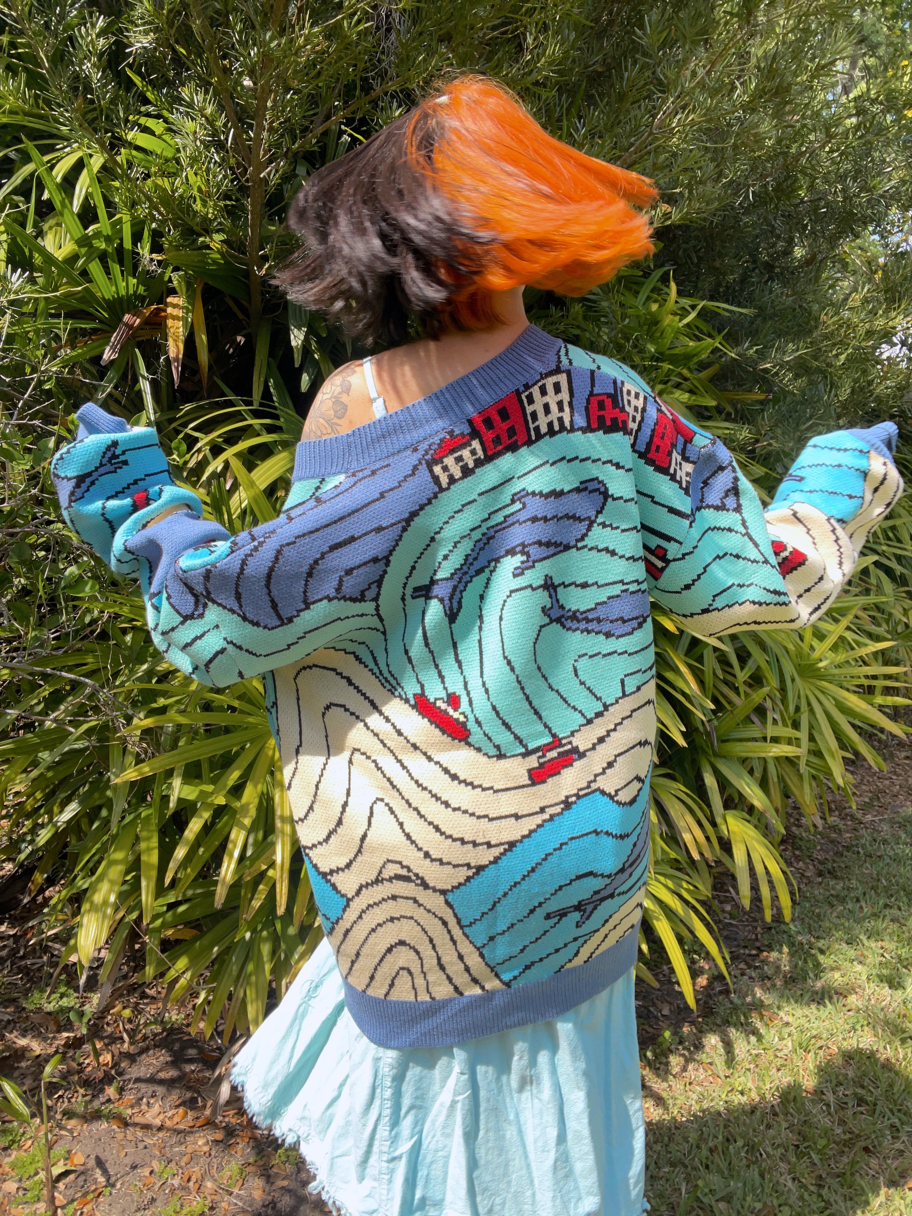 Fishy in the Sea Cardigan sold by Steady Hands product image thumbnail 5