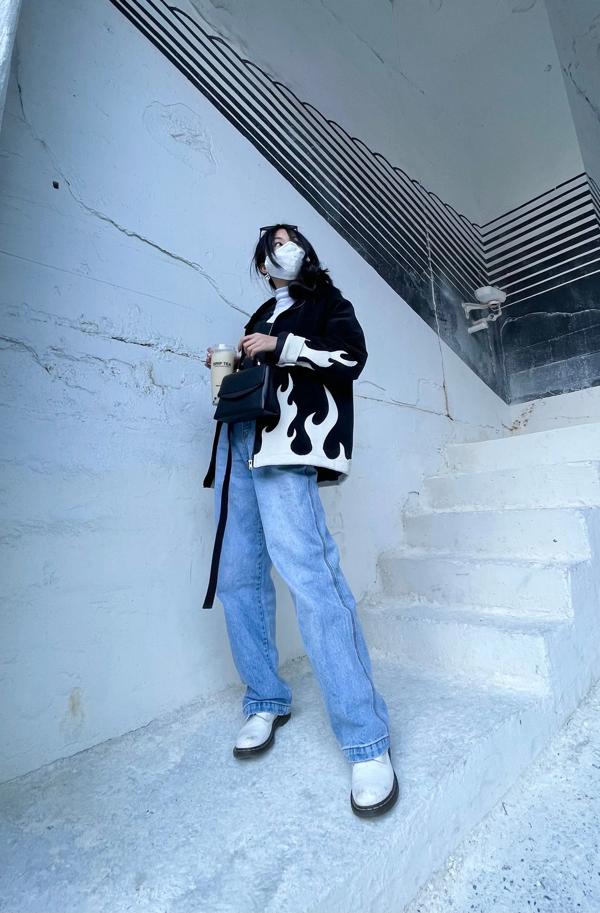 "Emo Ass" Flame Jacket sold by Steady Hands product image thumbnail 3