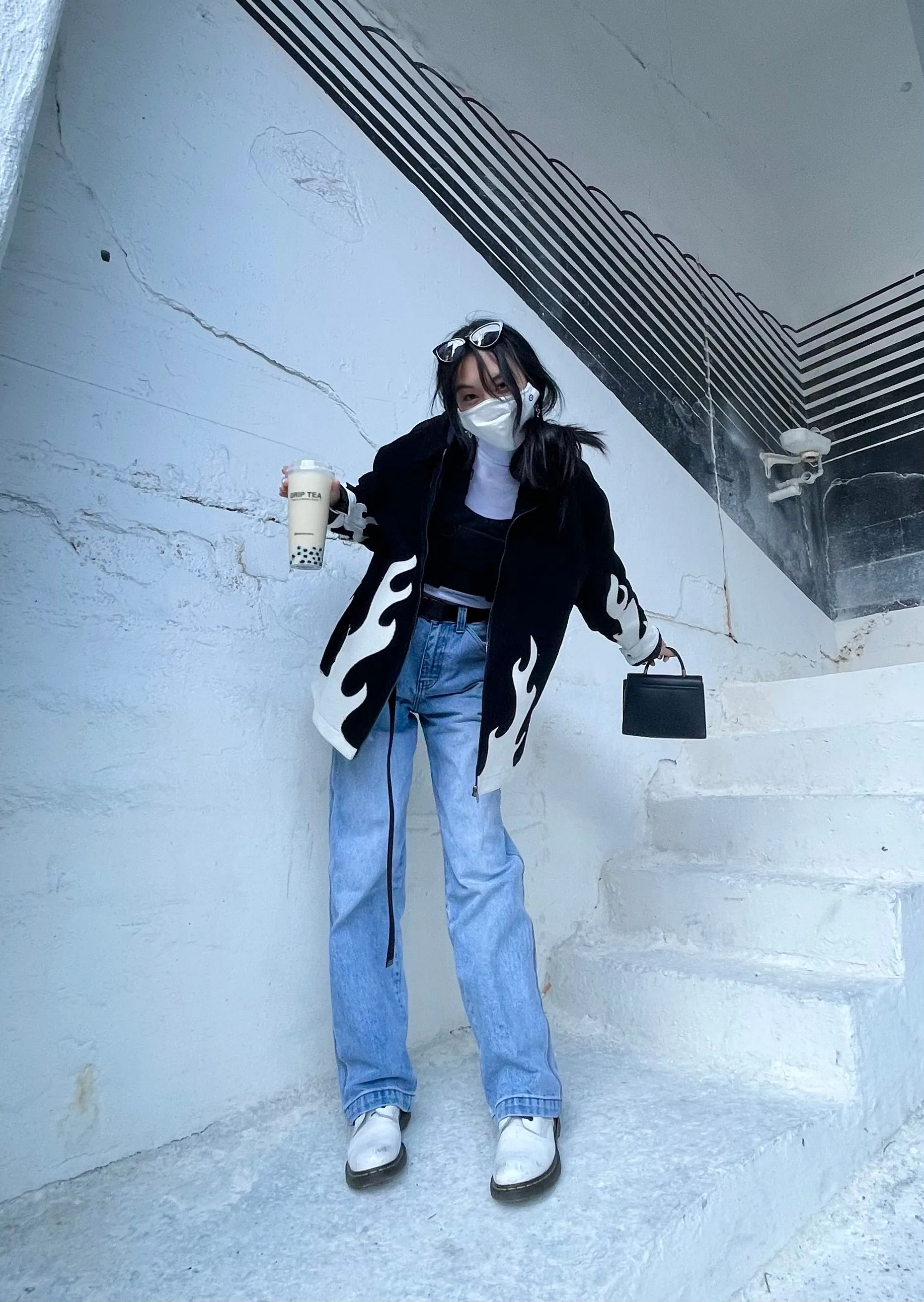 "Emo Ass" Flame Jacket sold by Steady Hands product image thumbnail 5