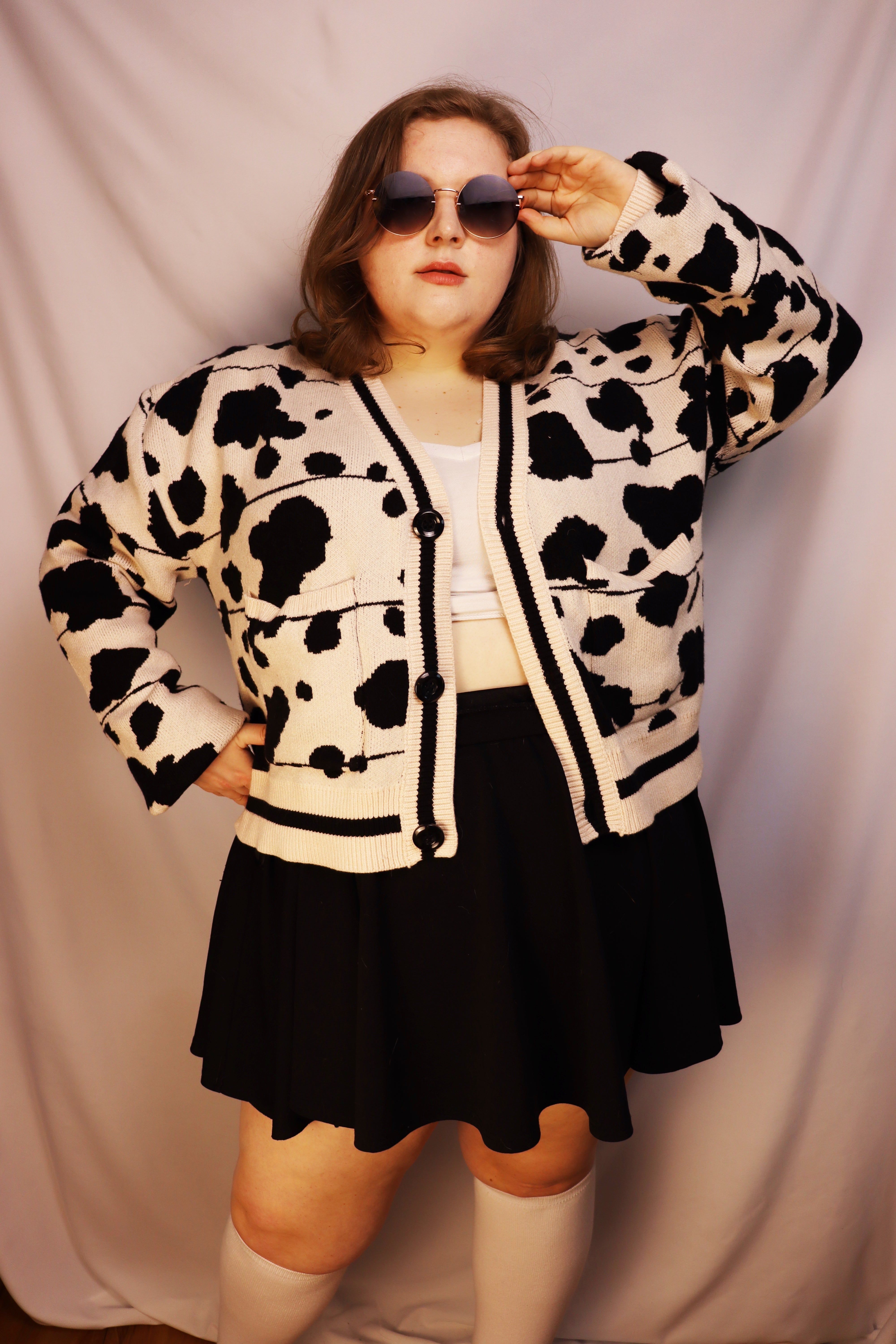 Cropped Ratio Cardigan sold by Steady Hands product image thumbnail 4