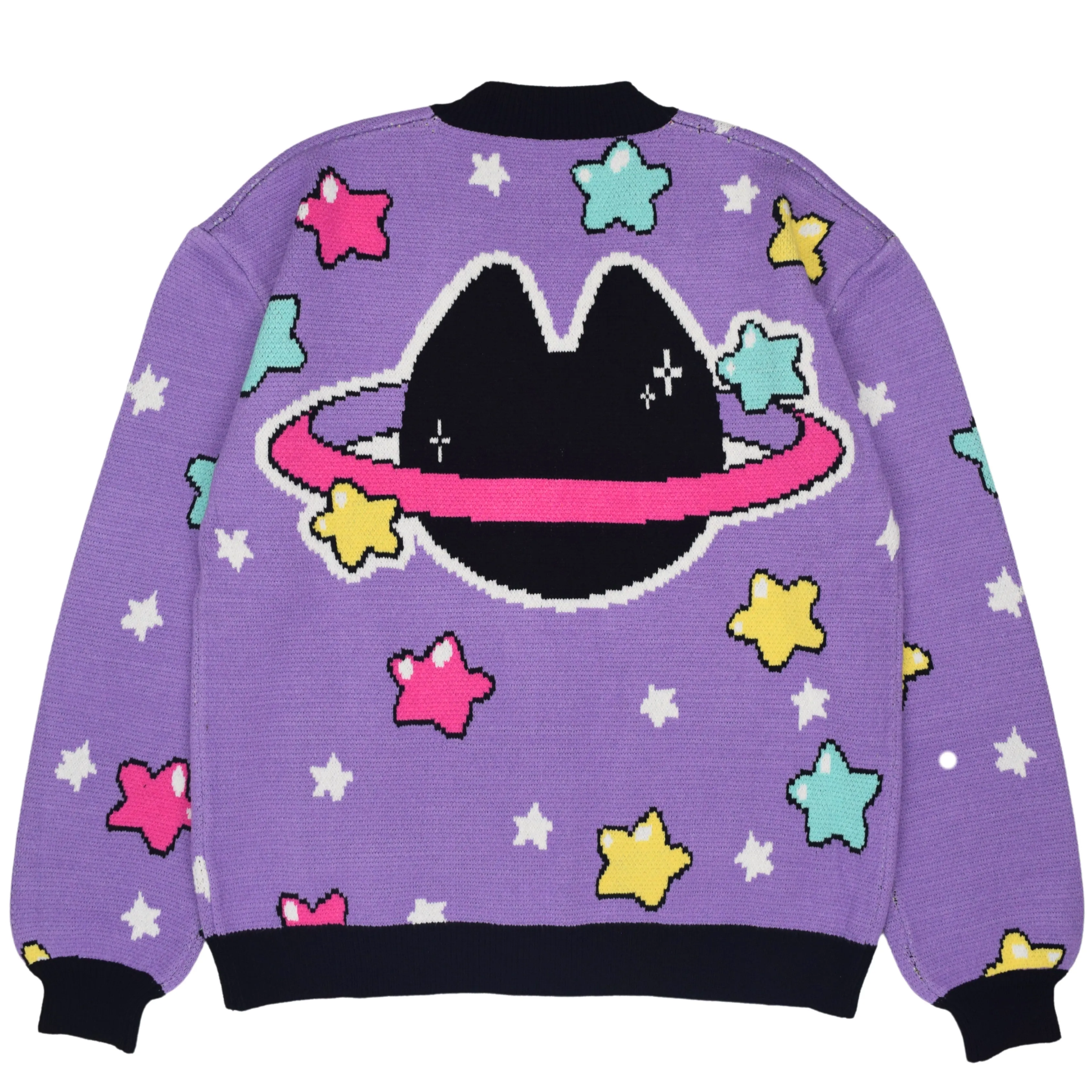 Space Cat Cardigan sold by Steady Hands