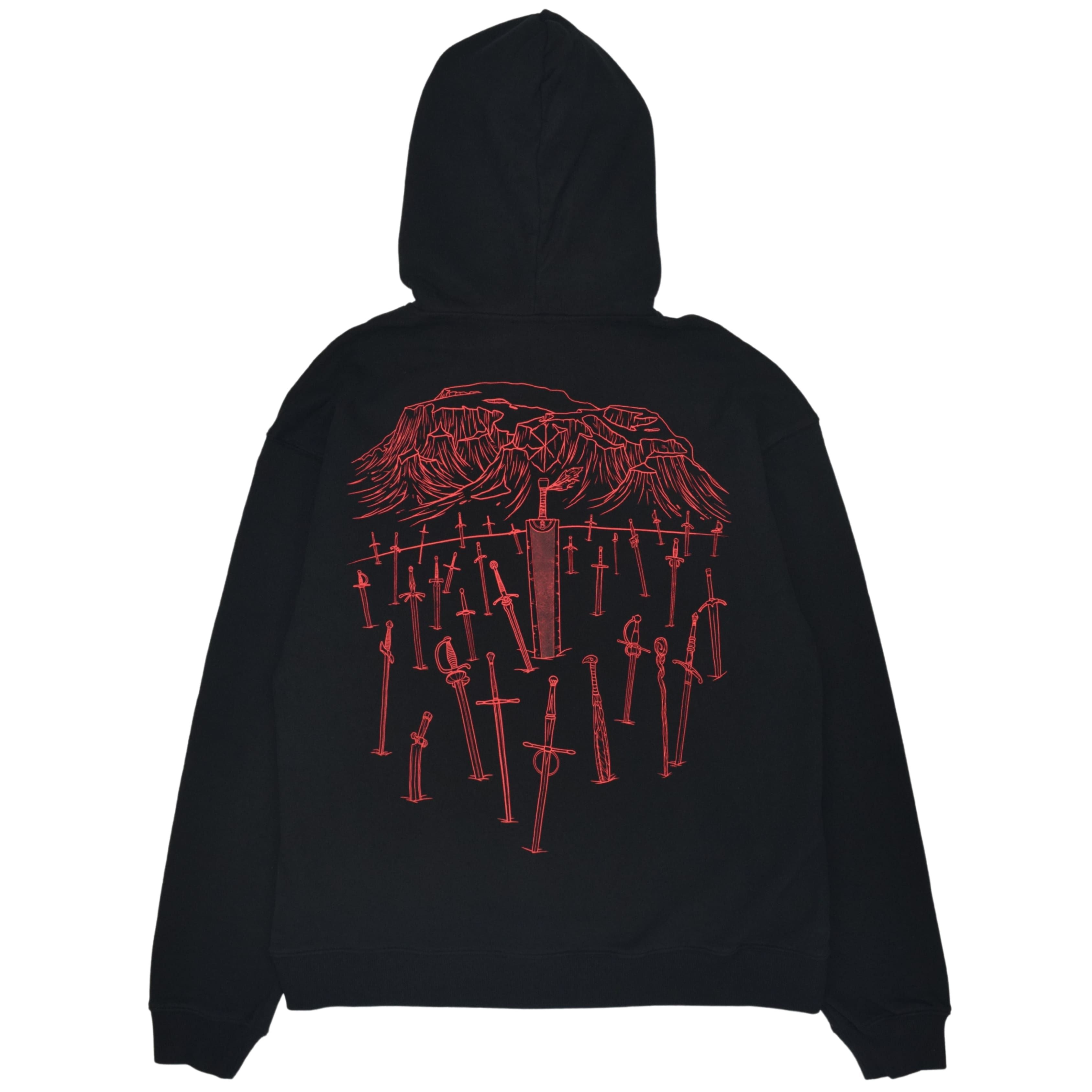 Crimson Hill of Swords Hoodie sold by Steady Hands