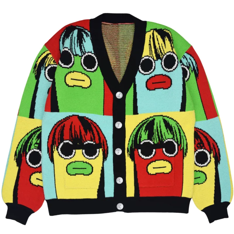 Nobody Sausage Pop Art Cardigan sold by Steady Hands