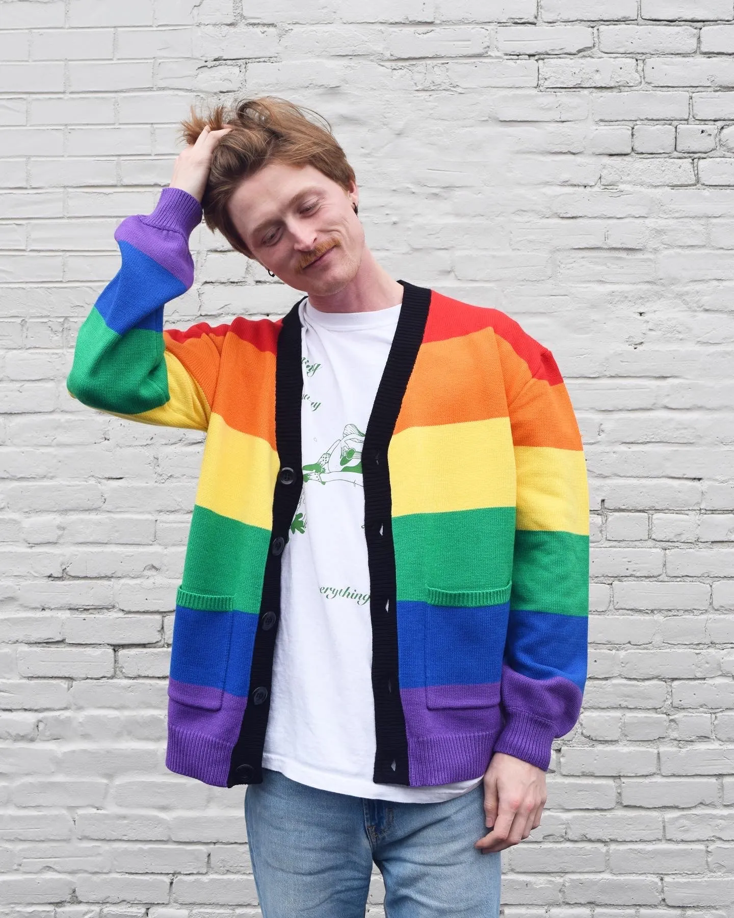 Gay Pride Cardigan sold by Steady Hands product image thumbnail 4