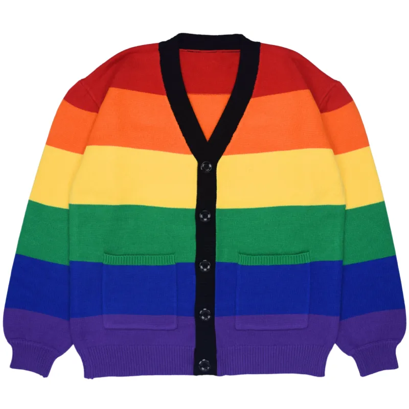 Gay Pride Cardigan sold by Steady Hands