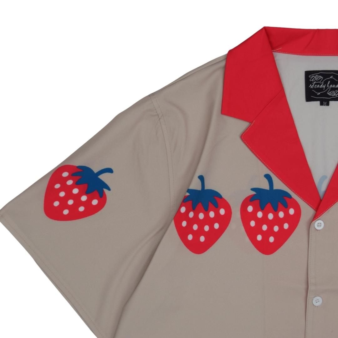 Strawberry Button Up sold by Steady Hands product image thumbnail 2