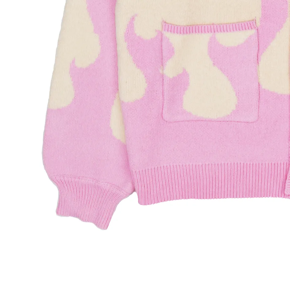 Cream Flame Cardigan sold by Steady Hands product image thumbnail 2