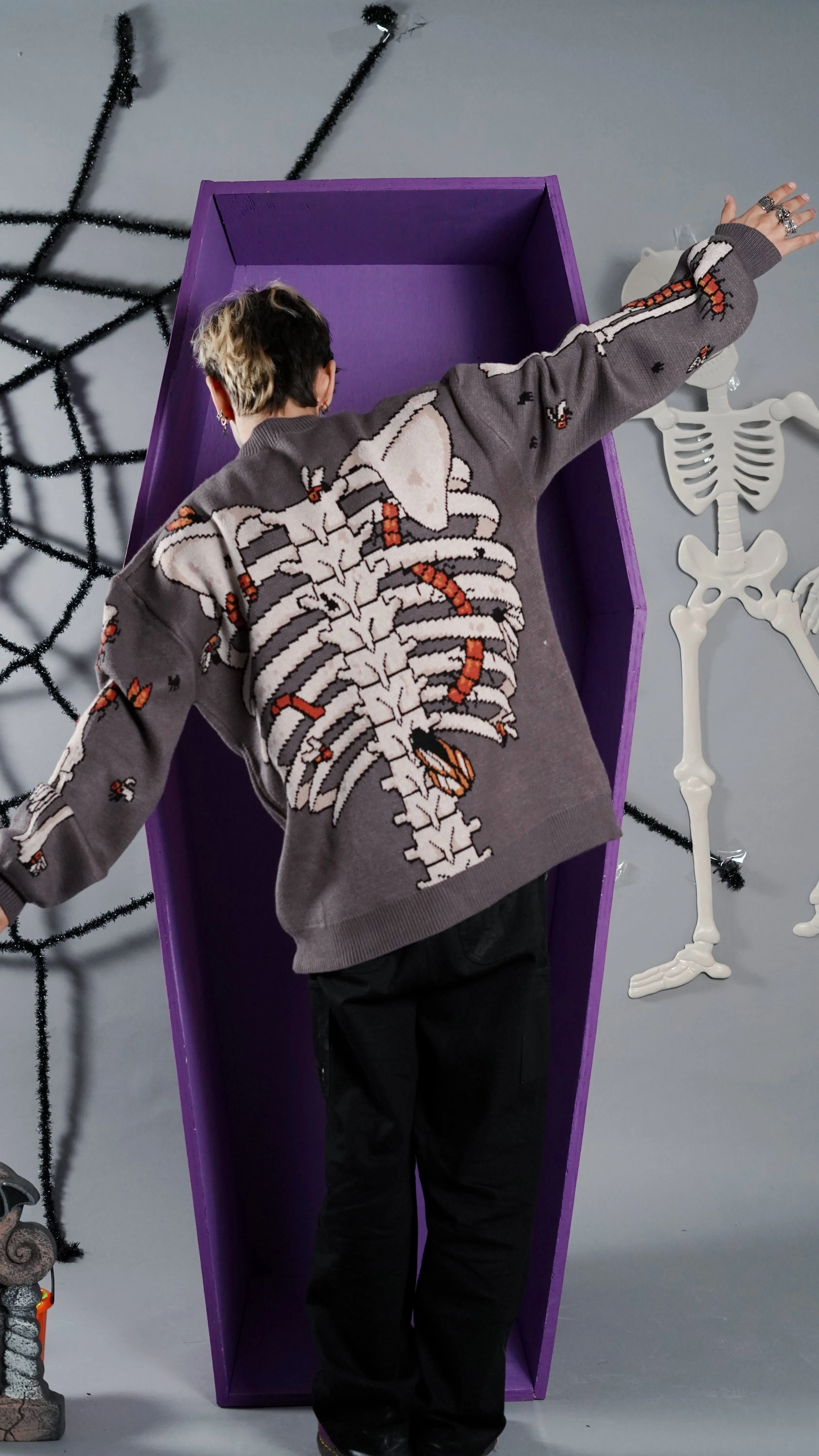 This is Bones! Cardigan sold by Steady Hands product image thumbnail 4