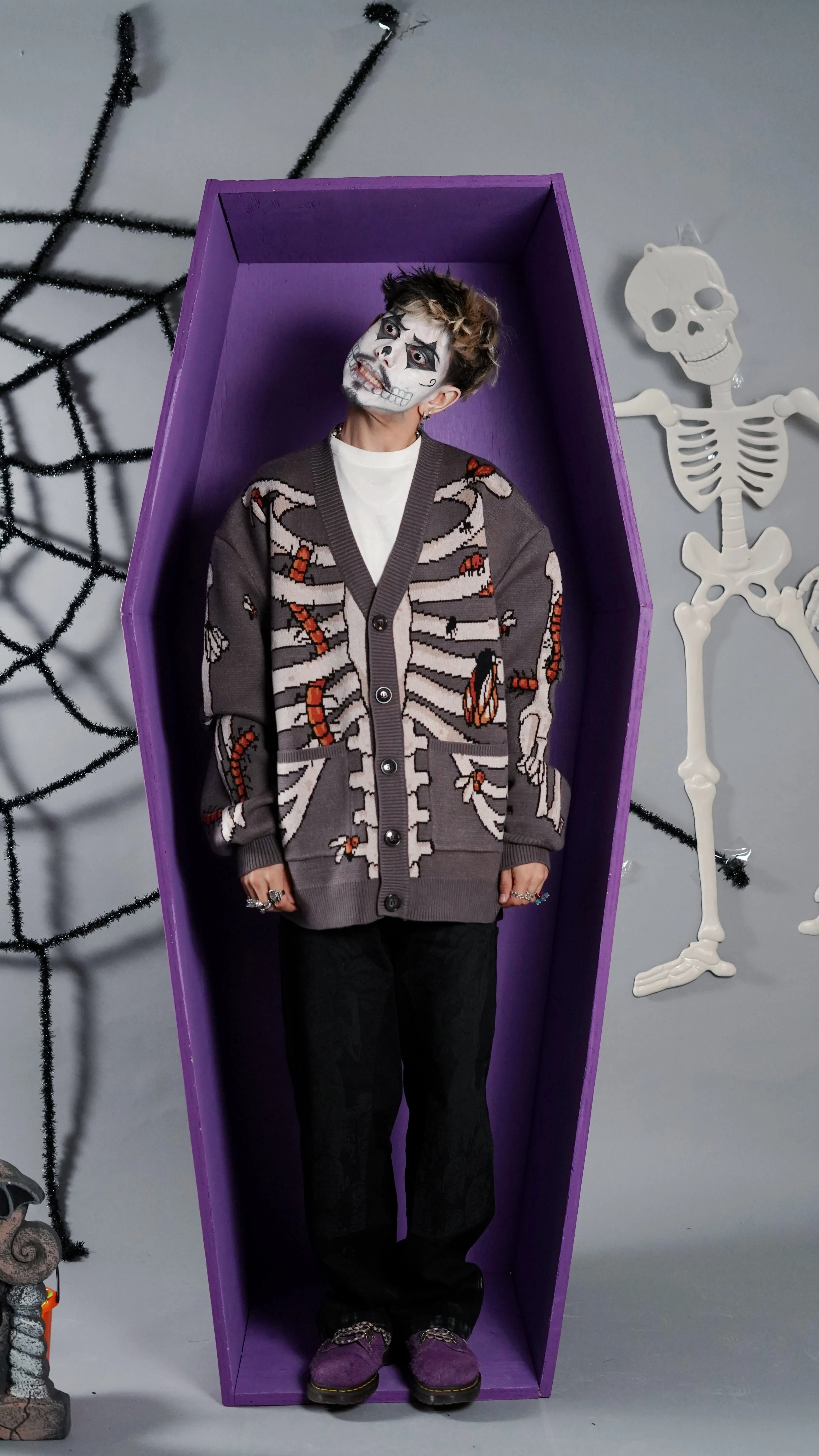 This is Bones! Cardigan sold by Steady Hands product image thumbnail 3