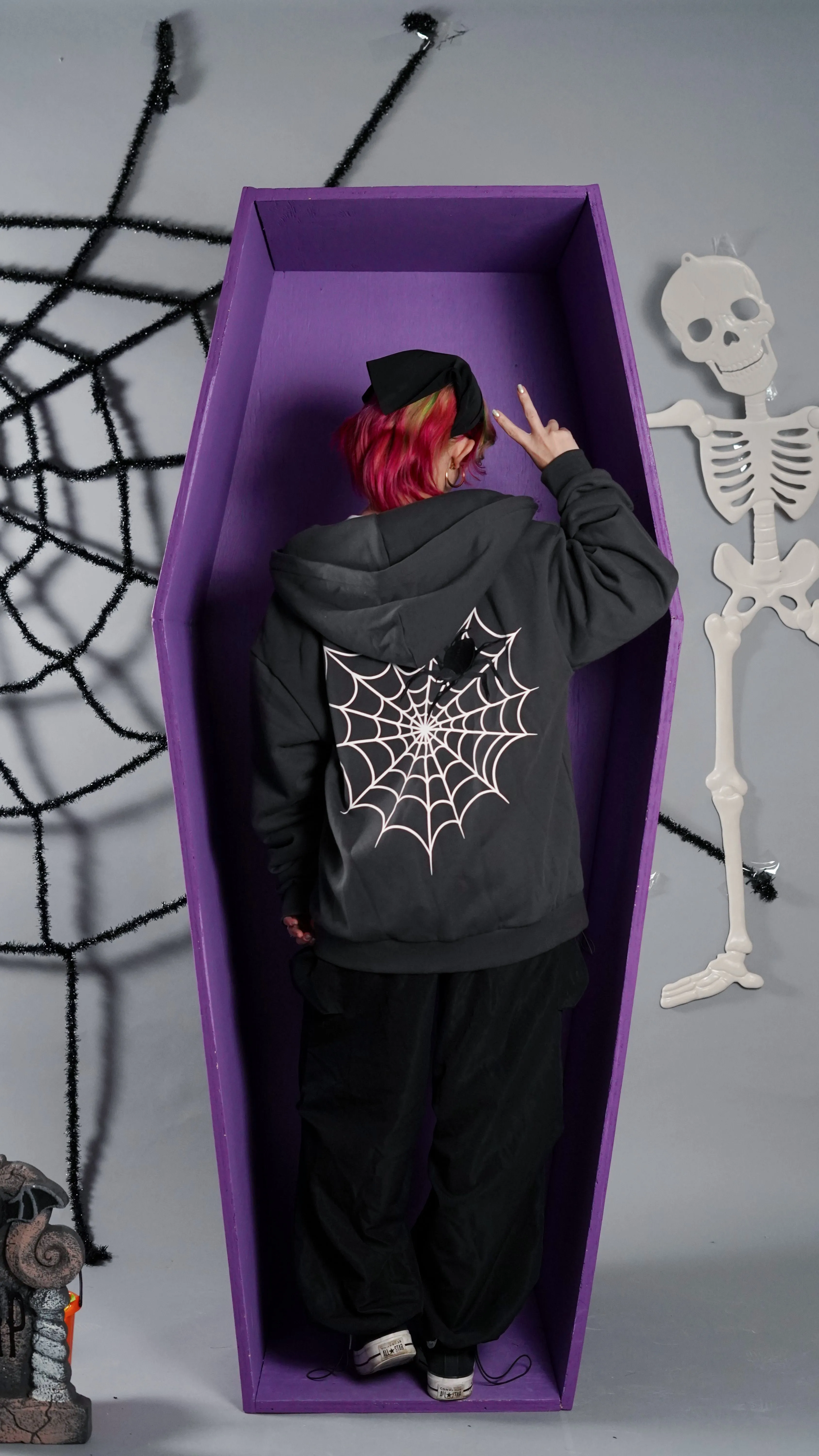 Spider Web Hoodie sold by Steady Hands product image thumbnail 4