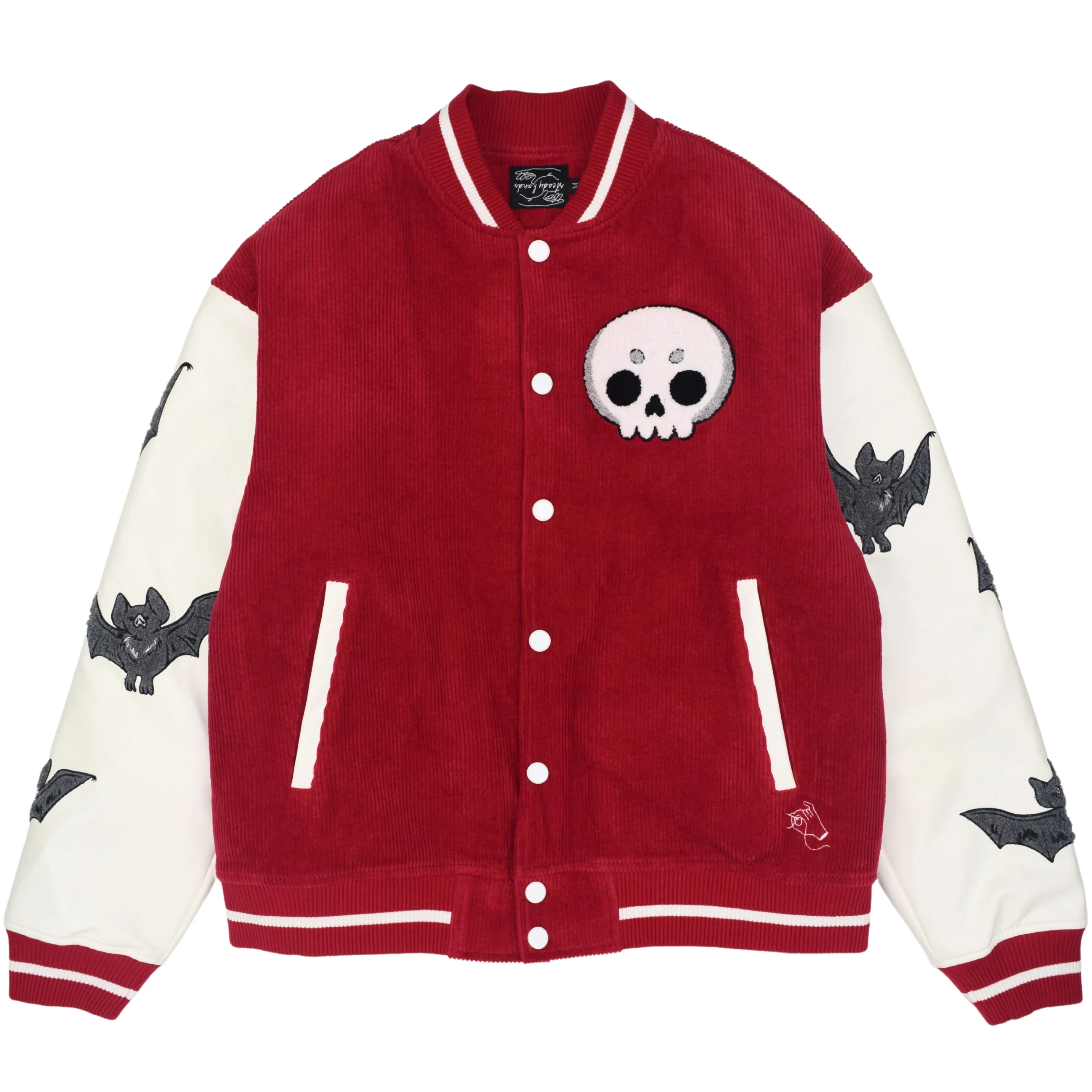 Skull Vampire Varsity Jacket sold by Steady Hands