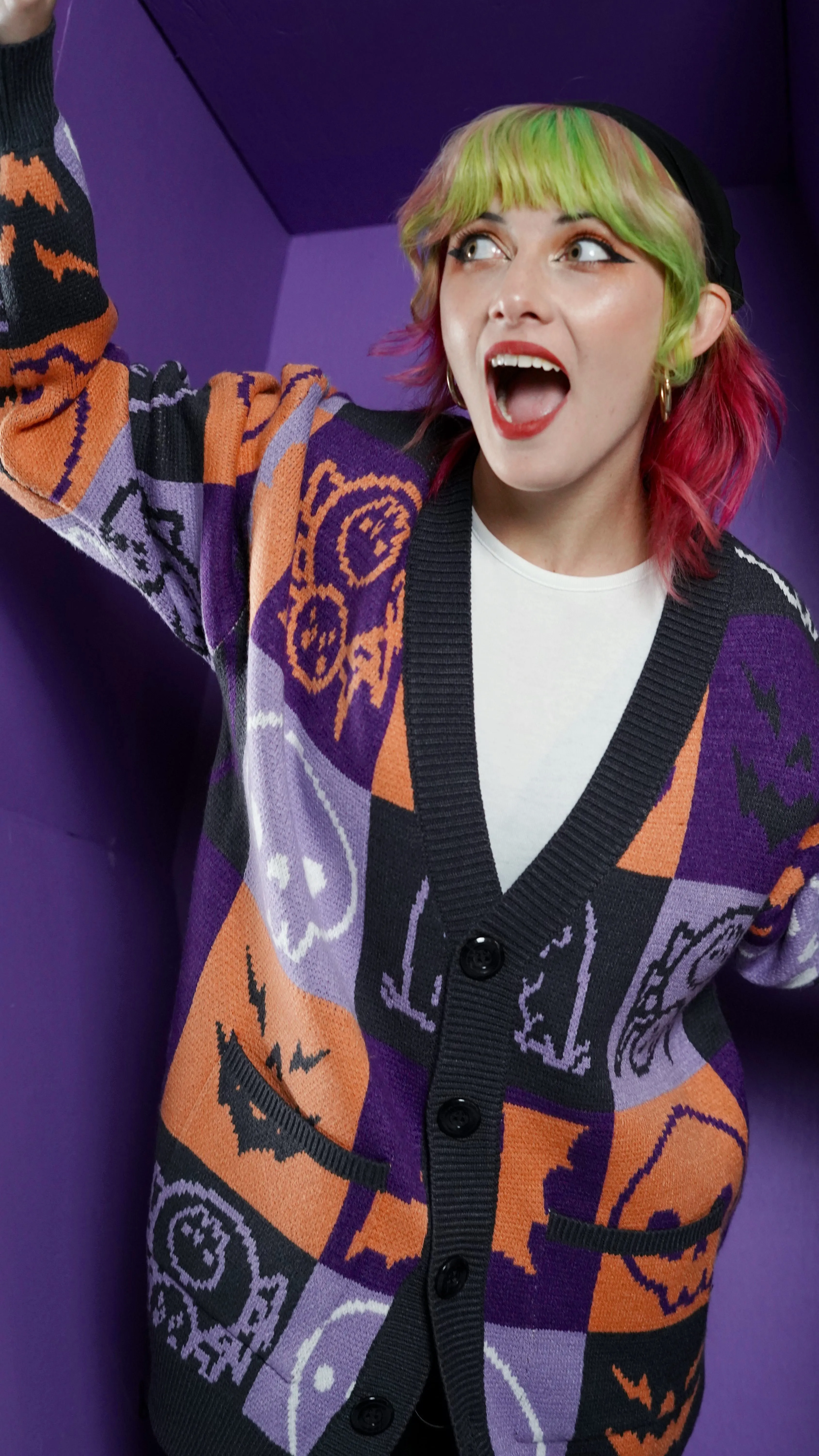 Seasons Hauntings Cardigan sold by Steady Hands product image thumbnail 4