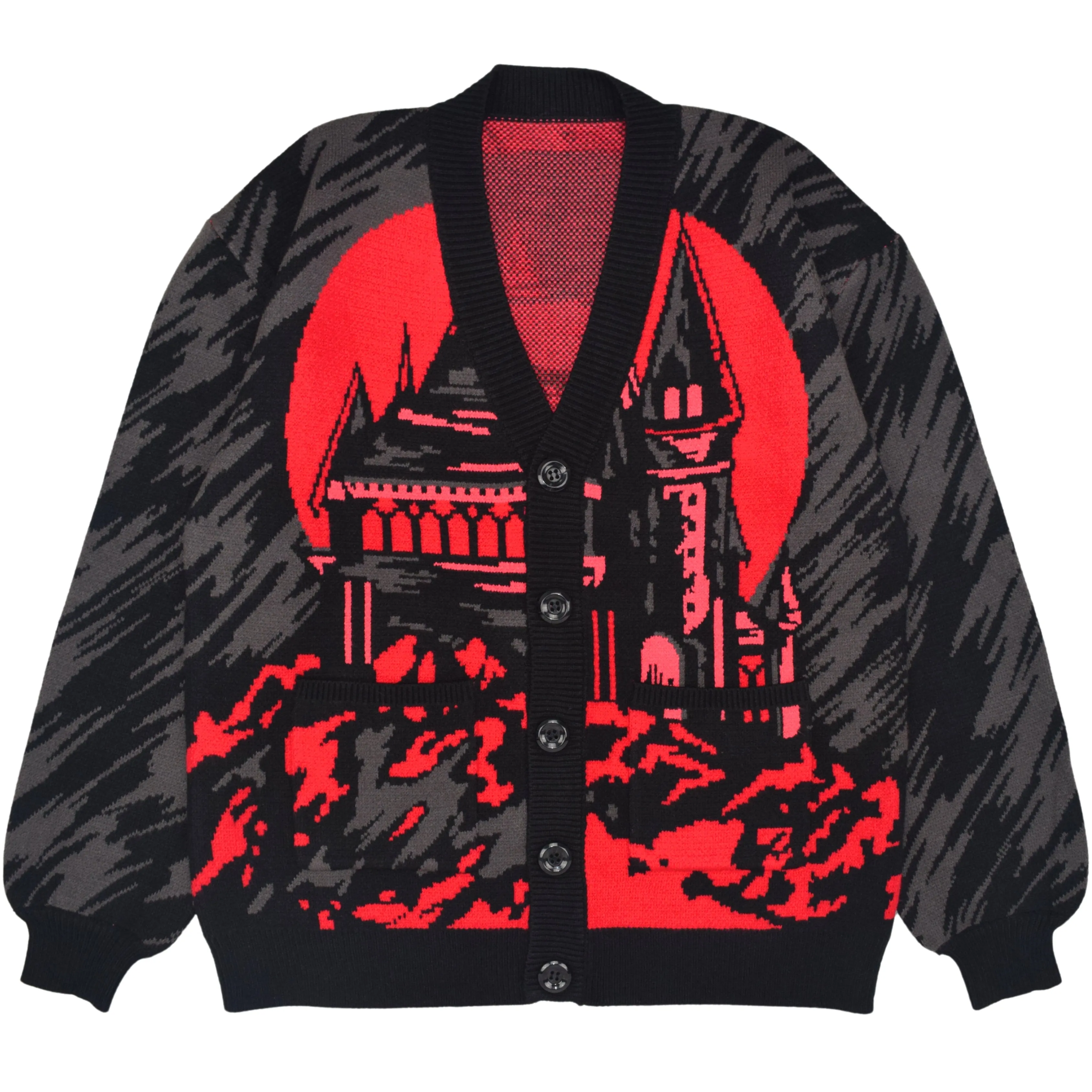 Oh Snap this house is HAUNTED! Cardigan sold by Steady Hands