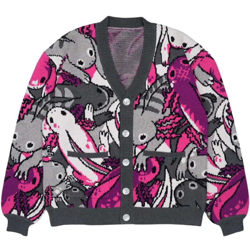 Ace Axolotl Cardigan sold by Steady Hands