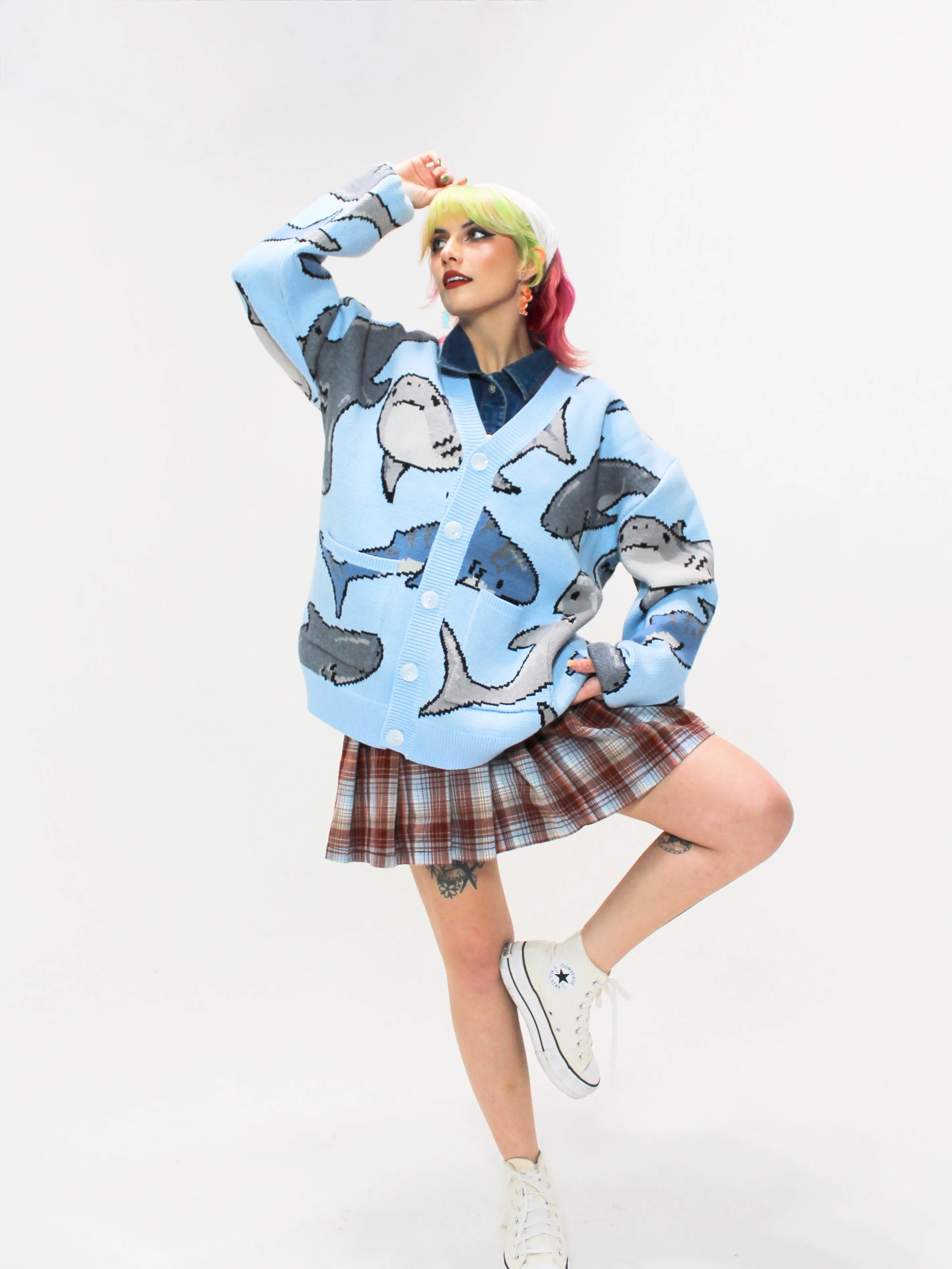 Shark Cardigan sold by Steady Hands product image thumbnail 3