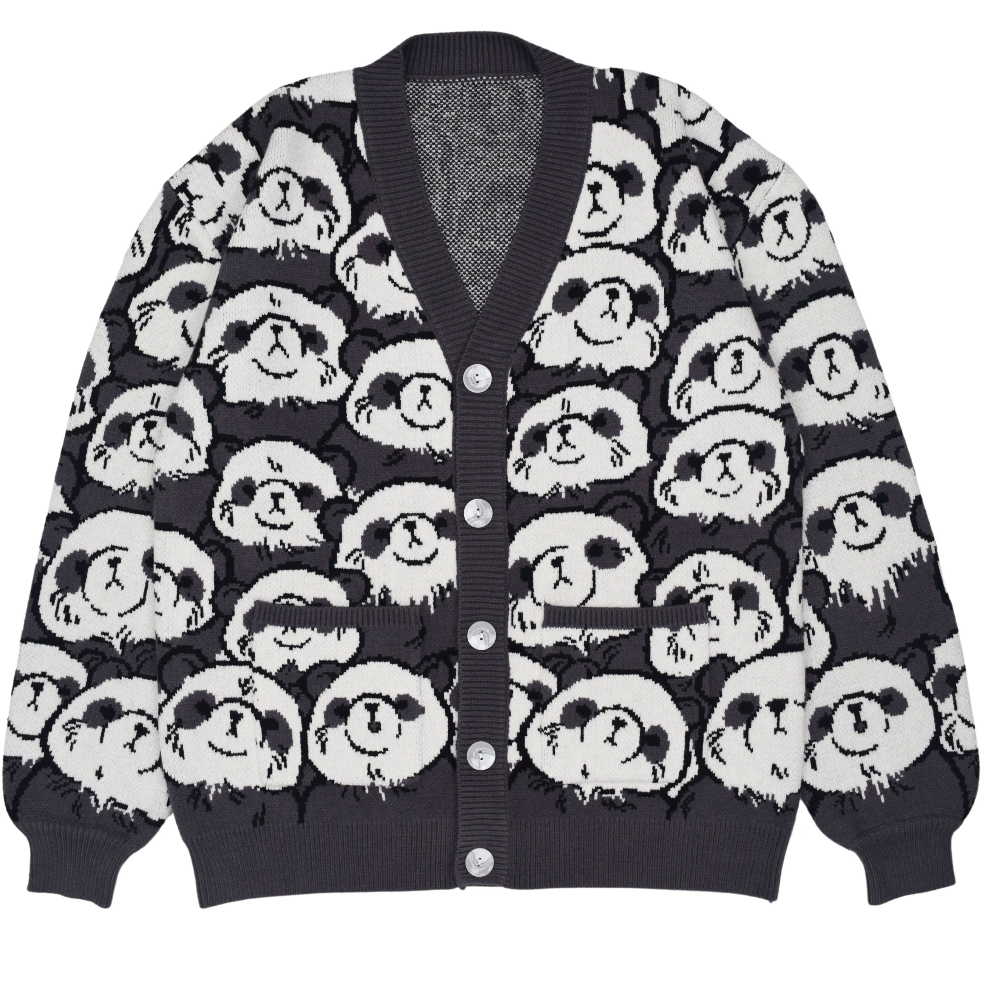 Panda-monium Cardigan sold by Steady Hands