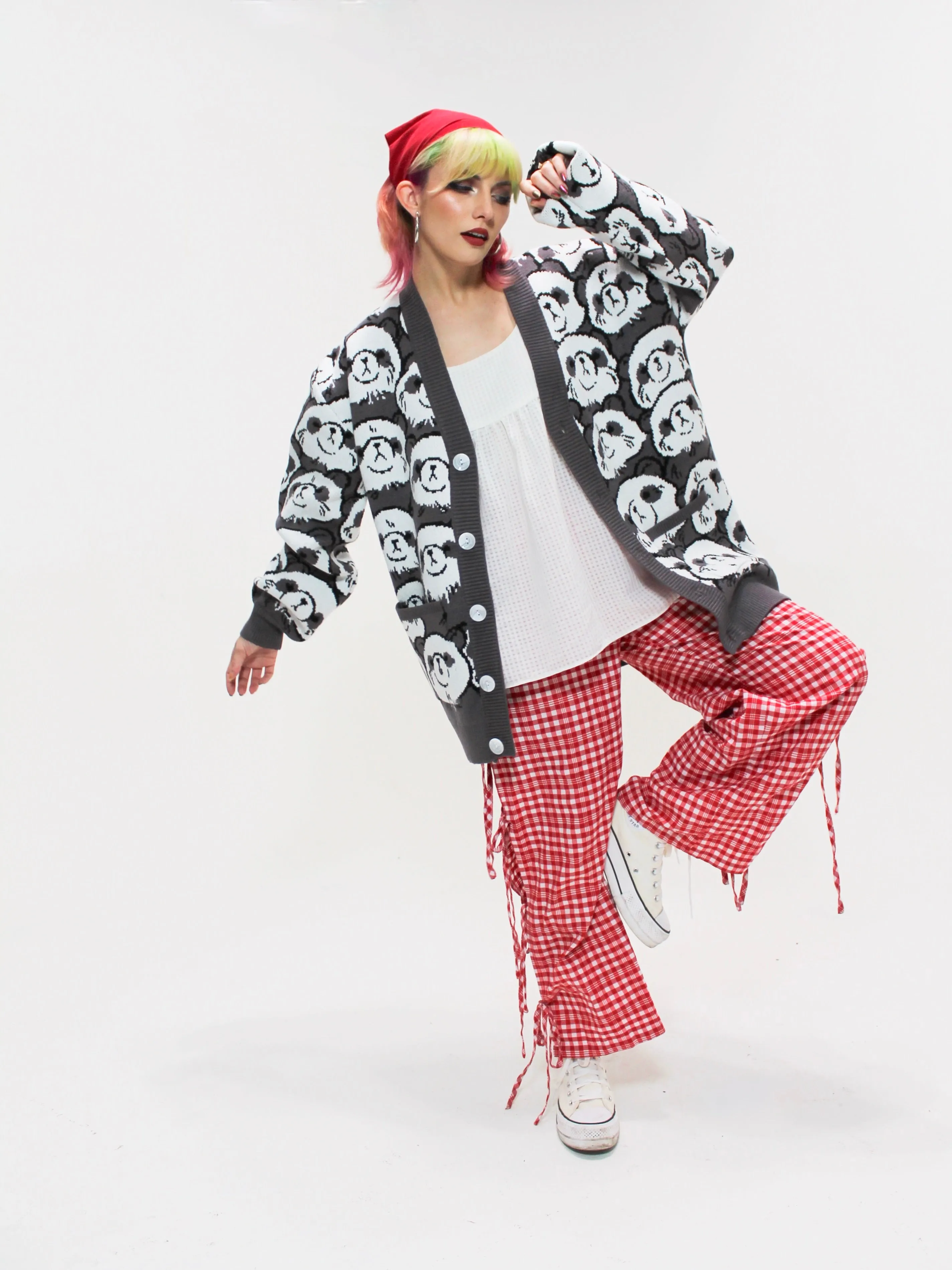Panda-monium Cardigan sold by Steady Hands product image thumbnail 5