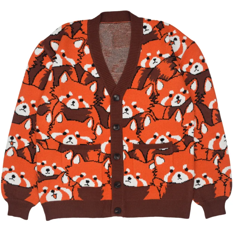 Left on Red Panda Cardigan sold by Steady Hands