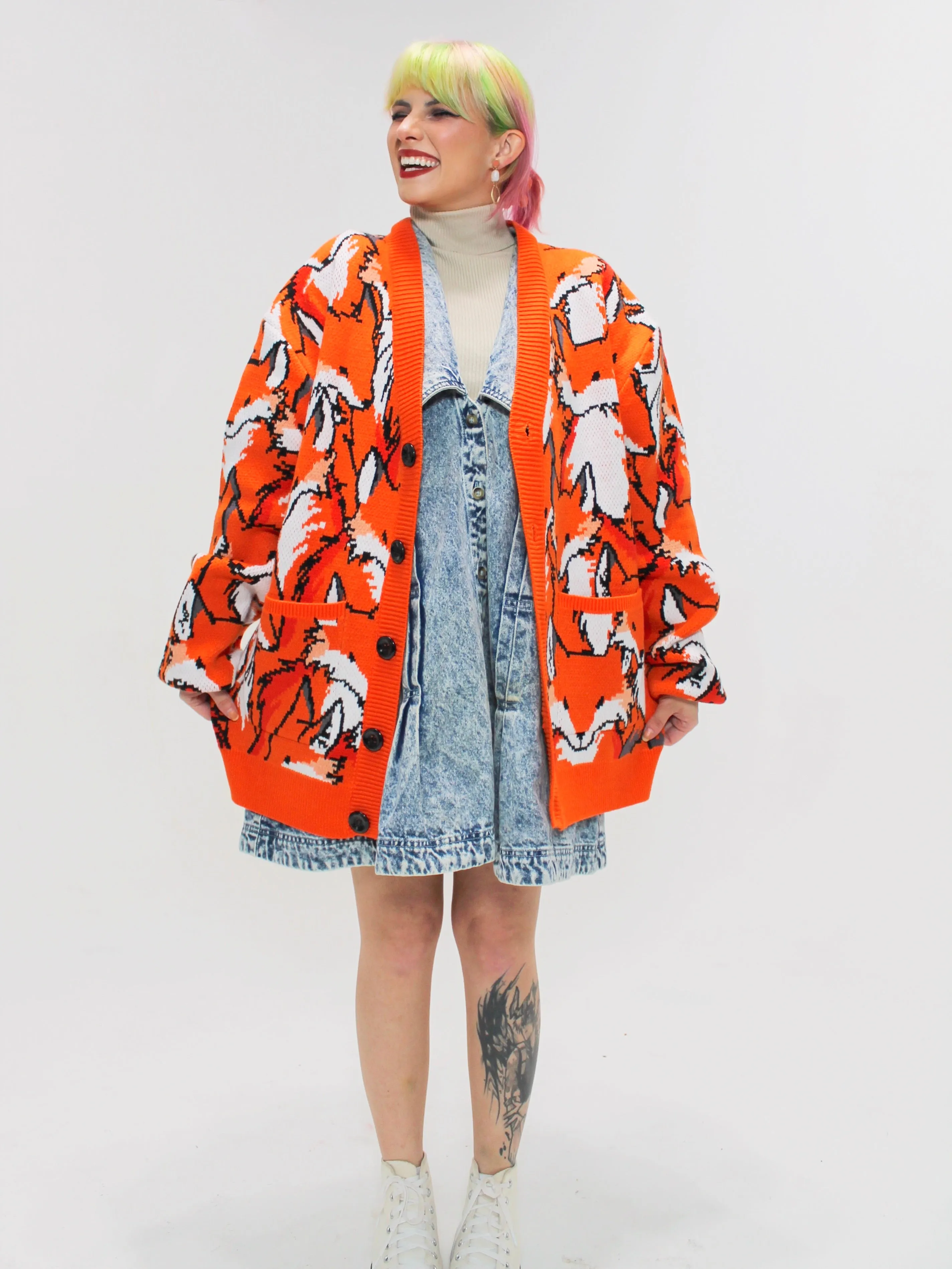 Feelin' Foxy Cardigan sold by Steady Hands product image thumbnail 3