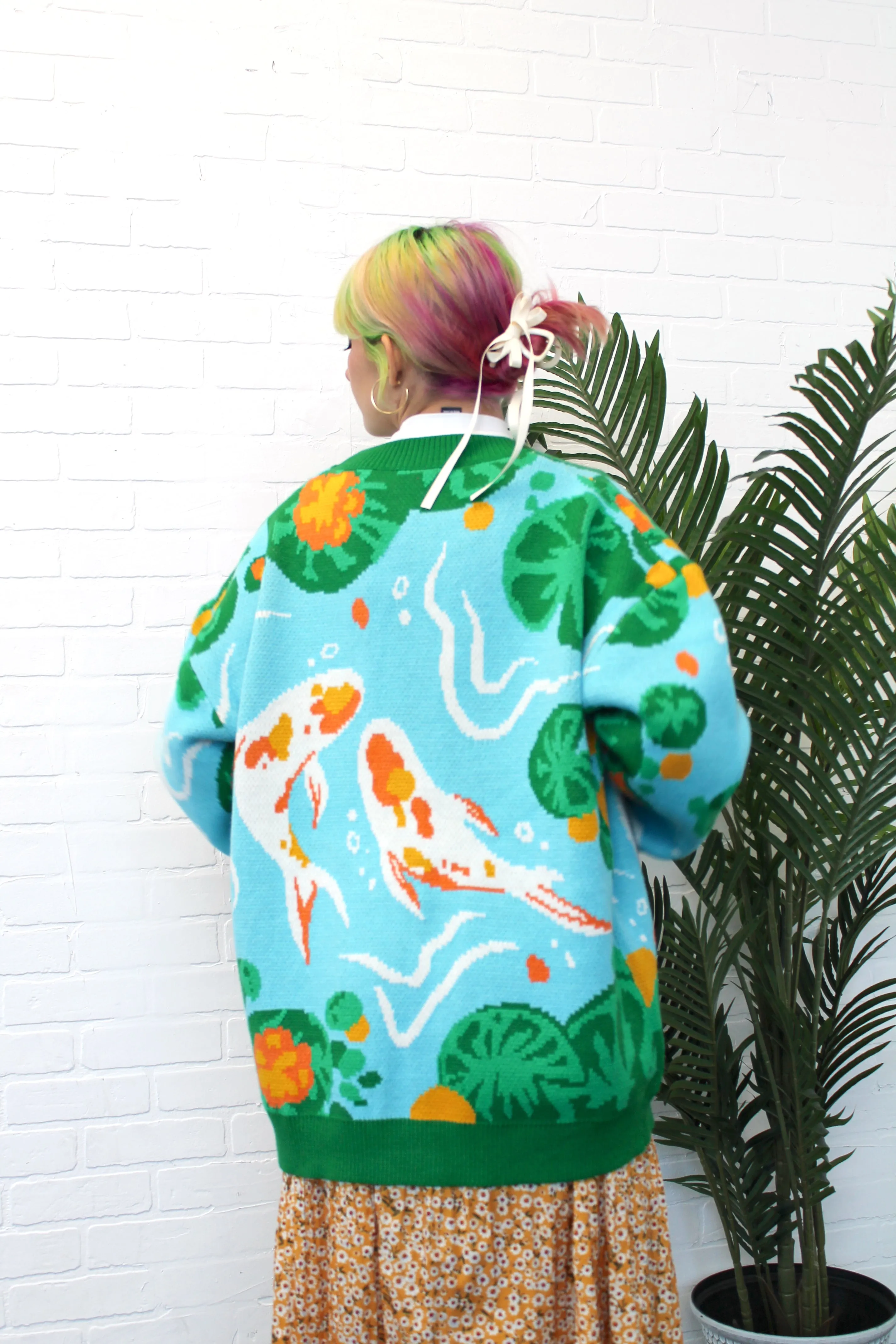 Koi Fish Cardigan sold by Steady Hands product image thumbnail 4
