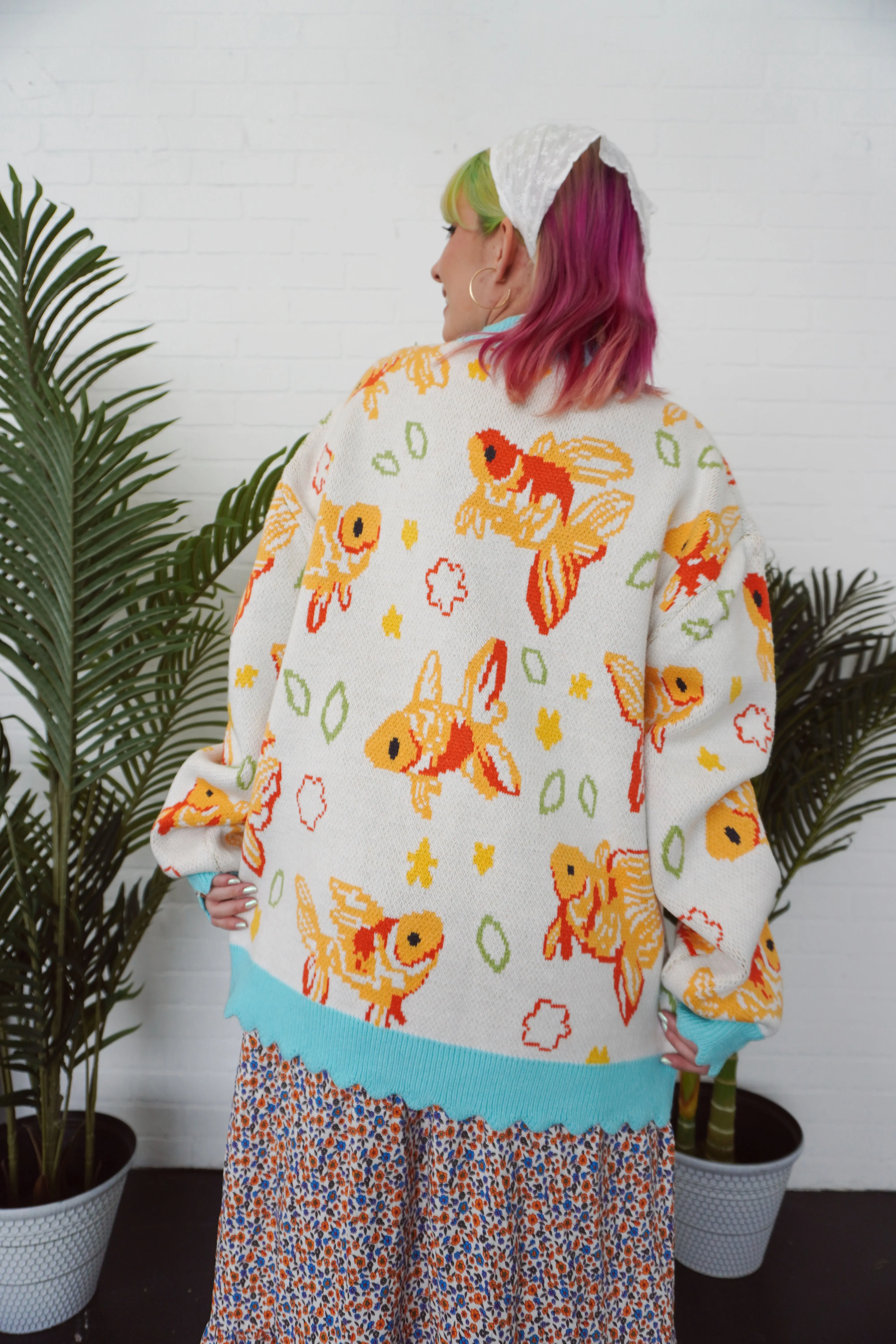 Swimmin' Around Cardigan sold by Steady Hands product image thumbnail 5