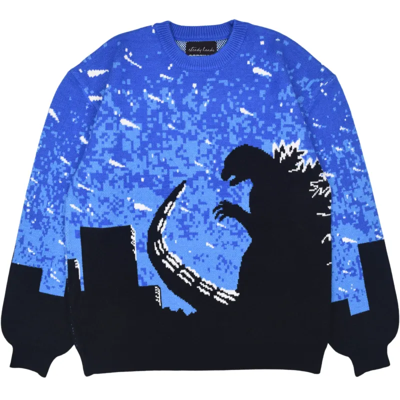 Godzilla Silhouette Sweater sold by Steady Hands