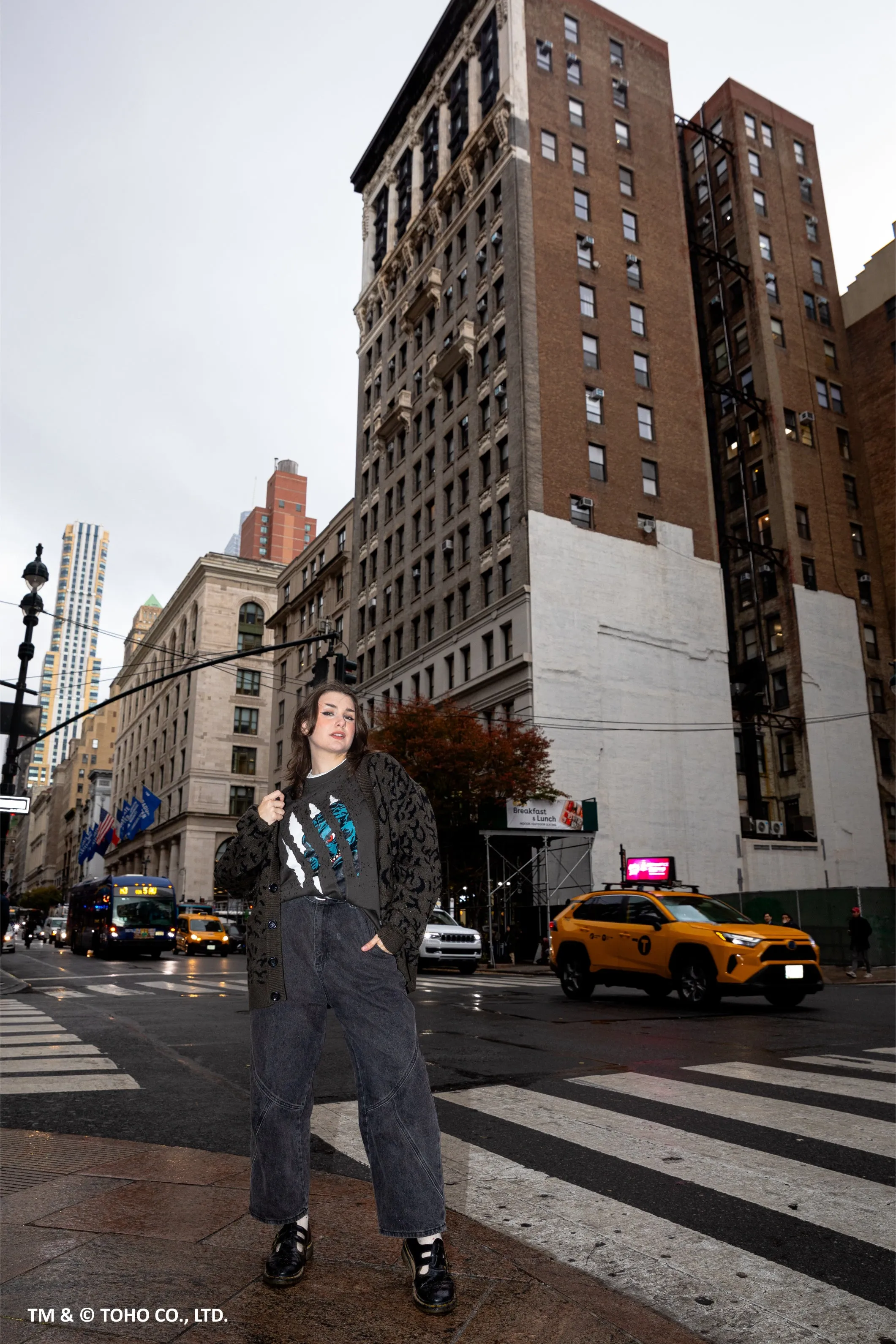 Godzilla Vs King Ghidorah Cardigan sold by Steady Hands product image thumbnail 3