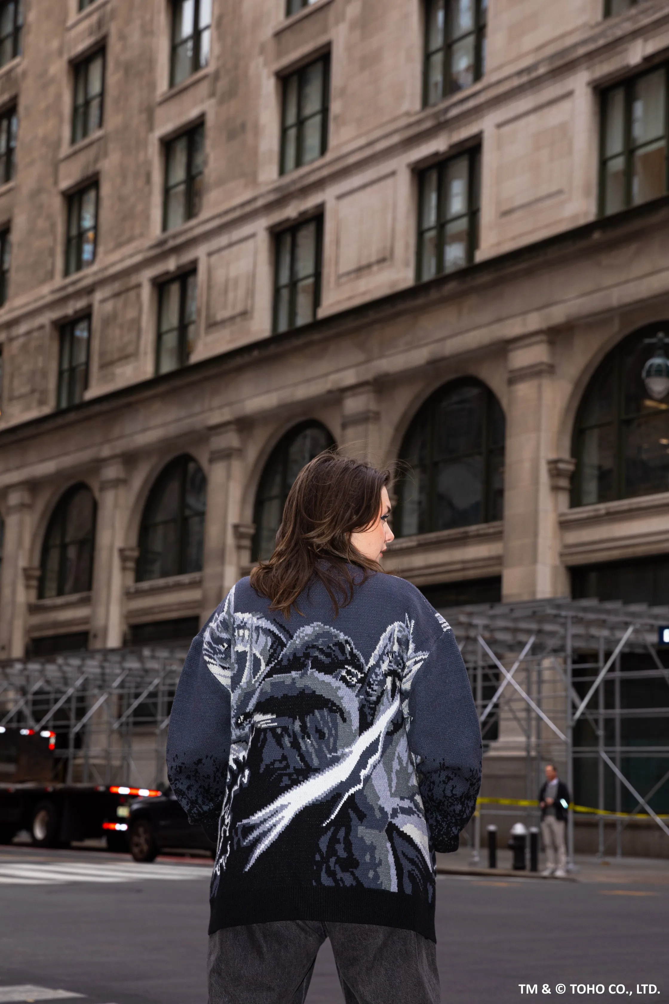 Godzilla Vs King Ghidorah Cardigan sold by Steady Hands product image thumbnail 4