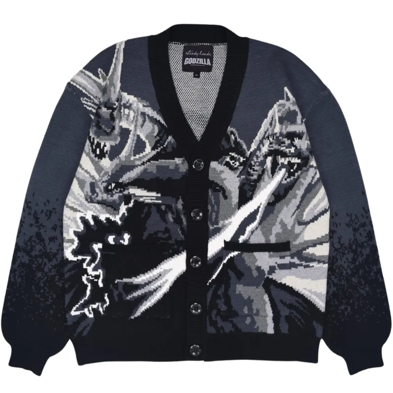 Godzilla Vs King Ghidorah Cardigan sold by Steady Hands