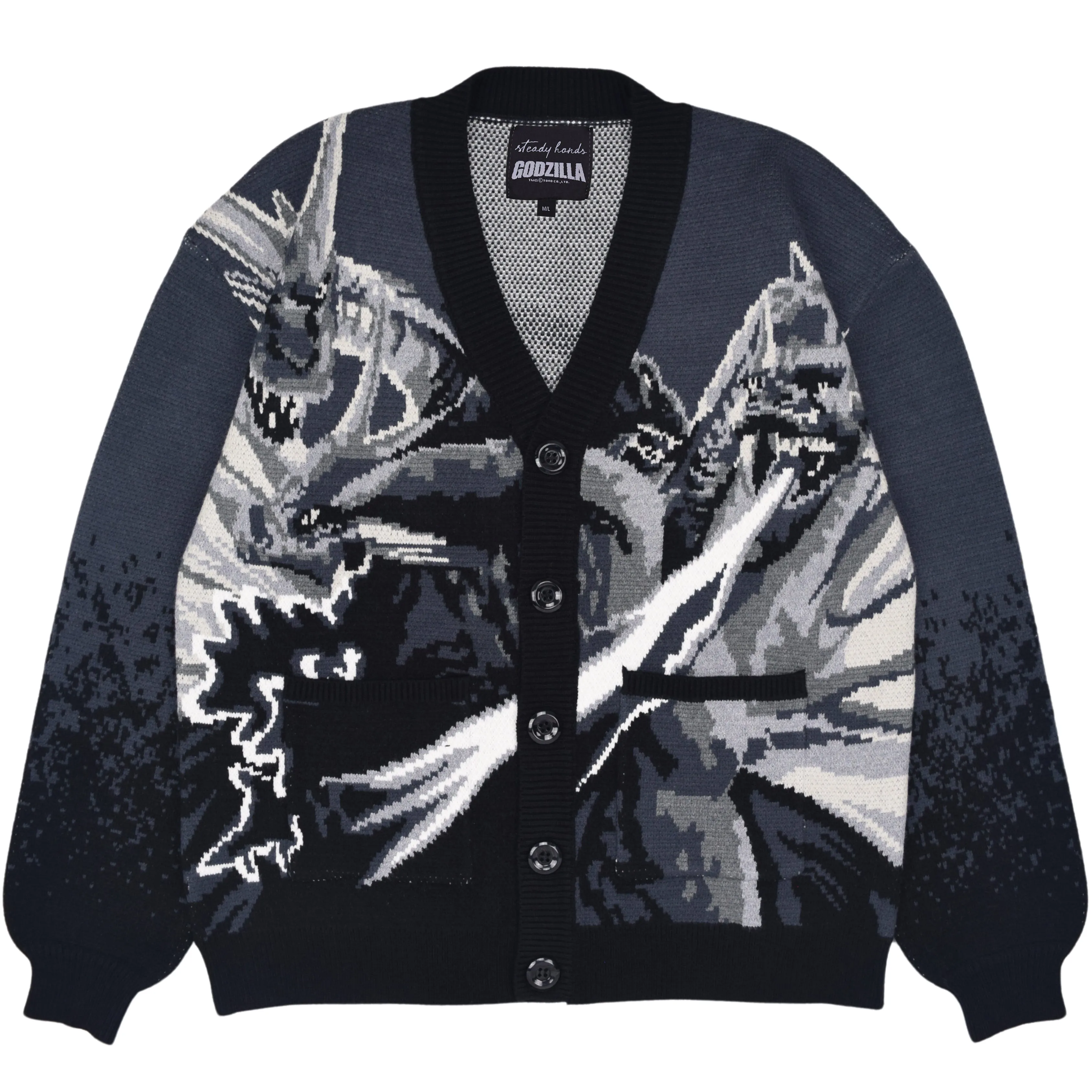 Godzilla Vs King Ghidorah Cardigan sold by Steady Hands