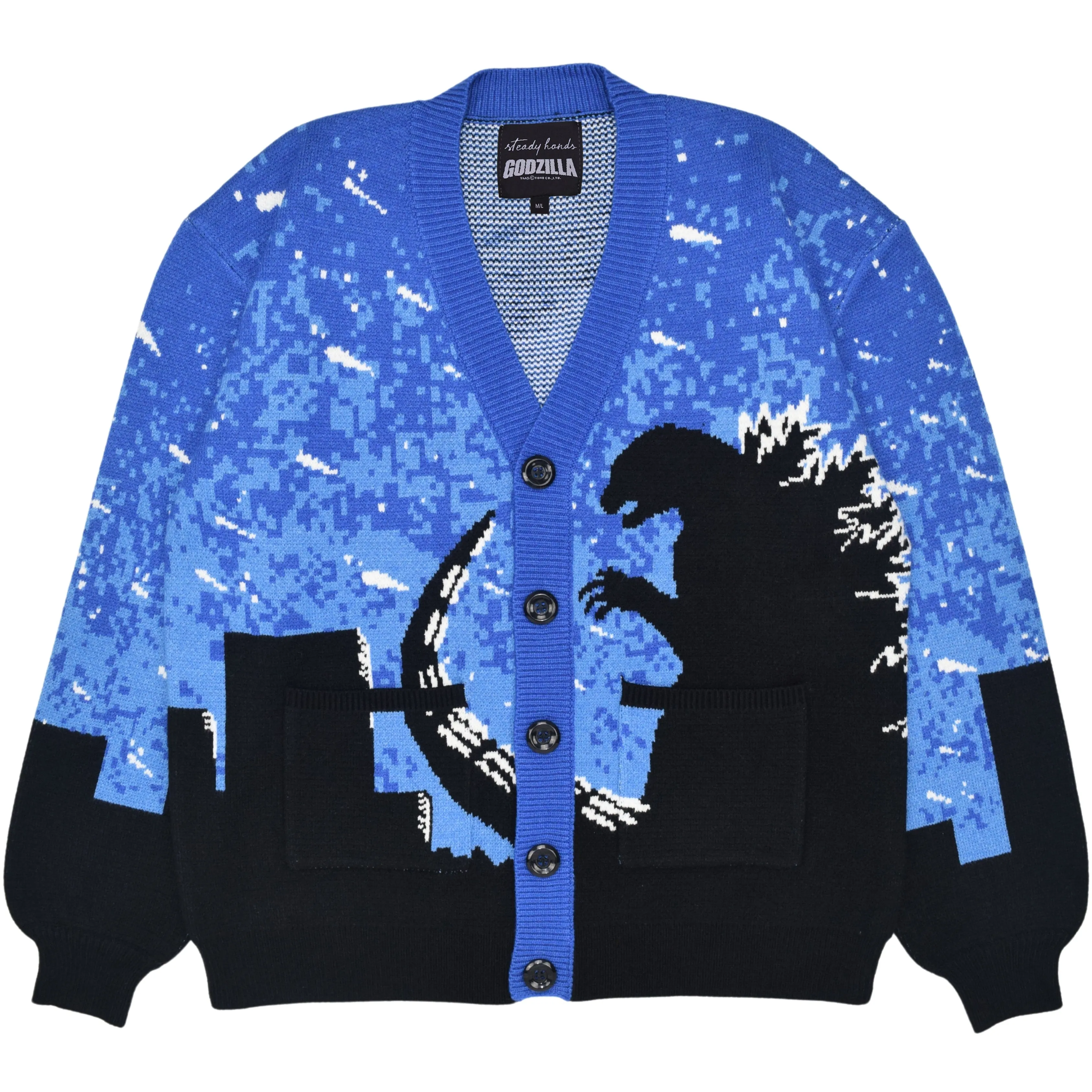 Godzilla Silhouette Cardigan sold by Steady Hands