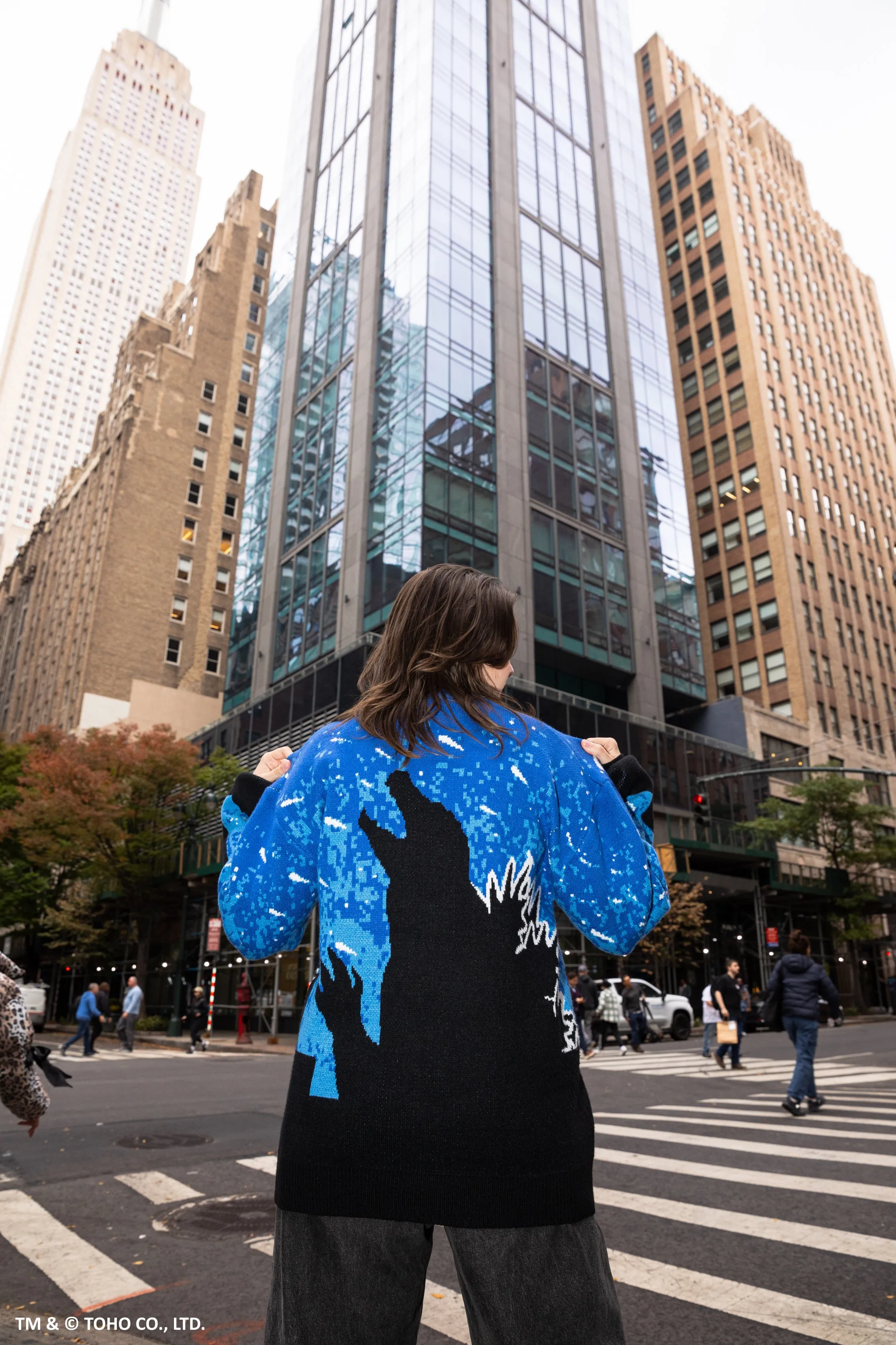 Godzilla Silhouette Cardigan sold by Steady Hands product image thumbnail 5